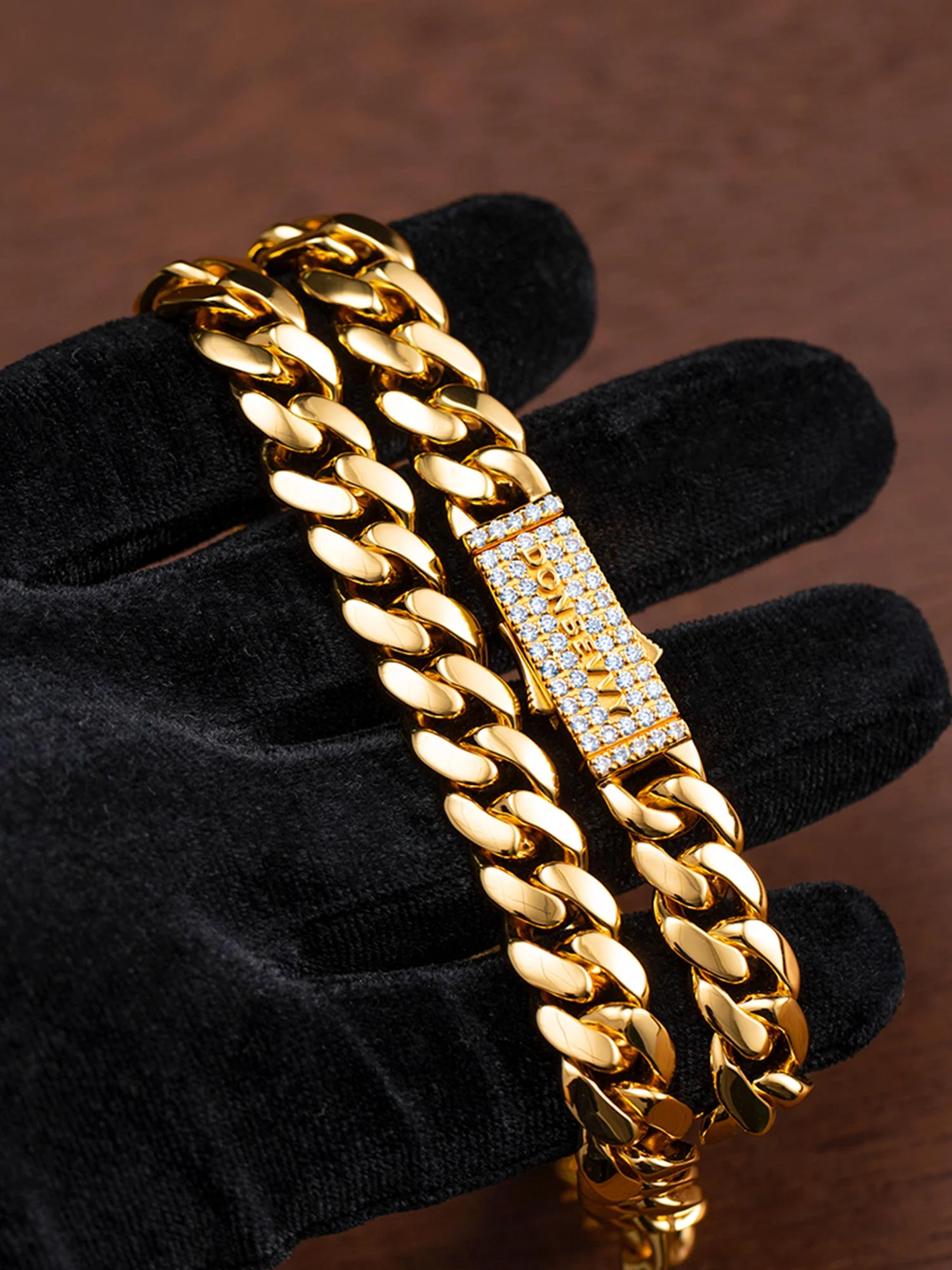 10mm S925 Miami Cuban Chain With Moissanite Clasp - Image 8