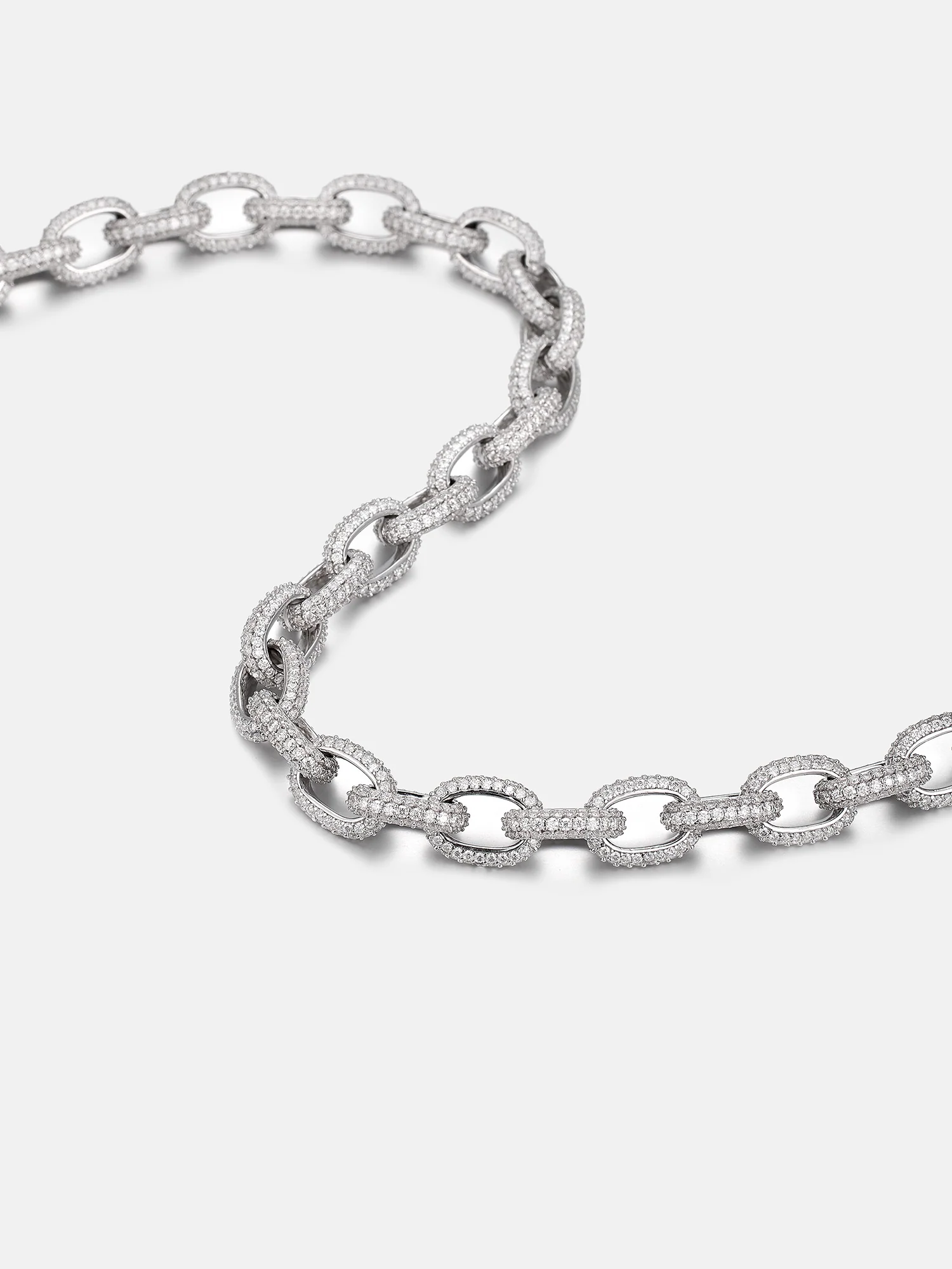 10mm S925 Moissanite Rolo Link Chain Or Bracelet - Image 5