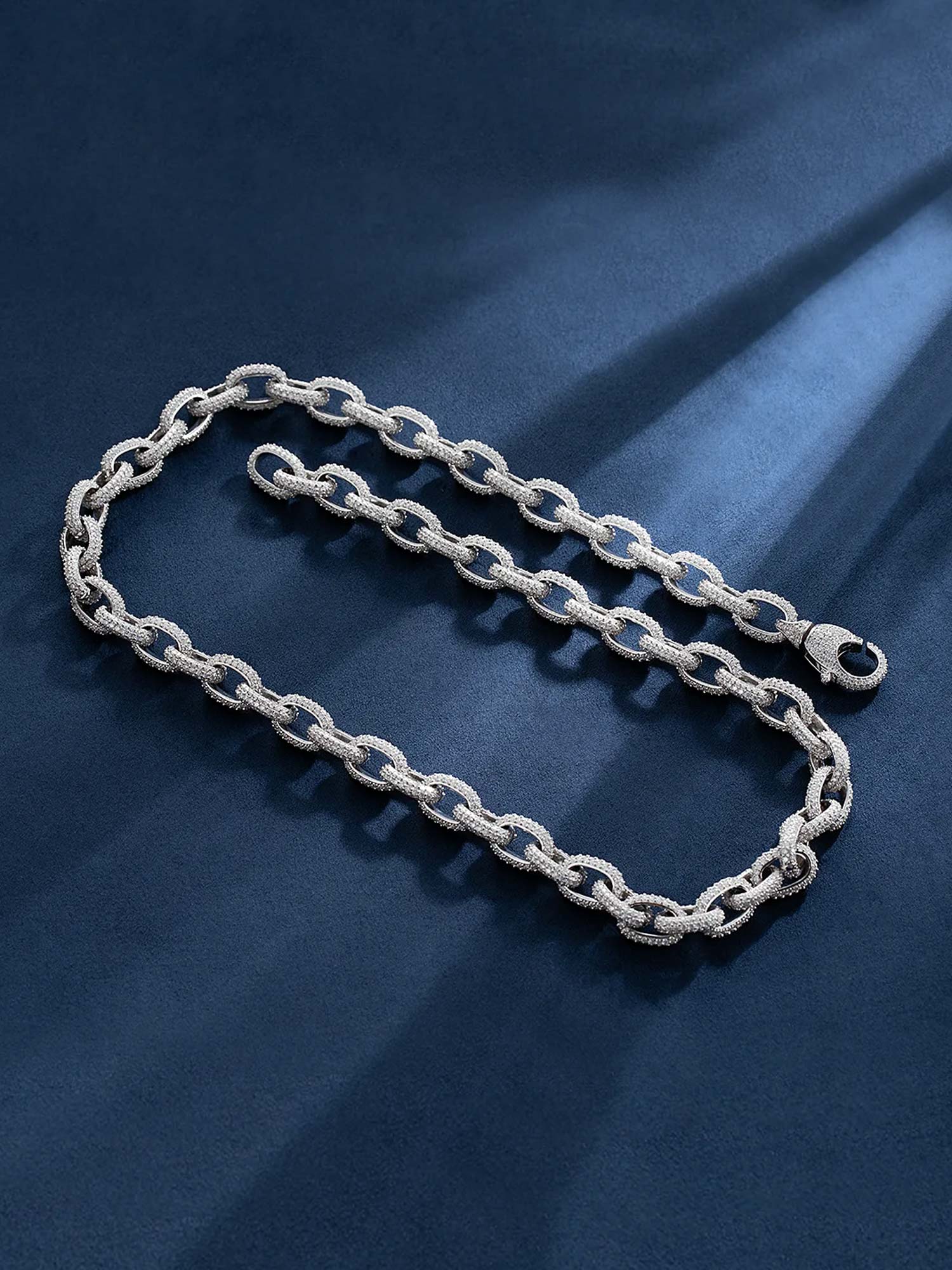 10mm S925 Moissanite Rolo Link Chain Or Bracelet - Image 7
