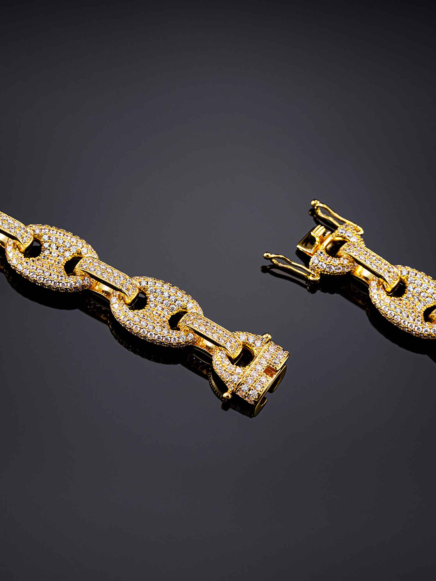 12mm G-Link Bracelet in Yellow Gold - Image 2