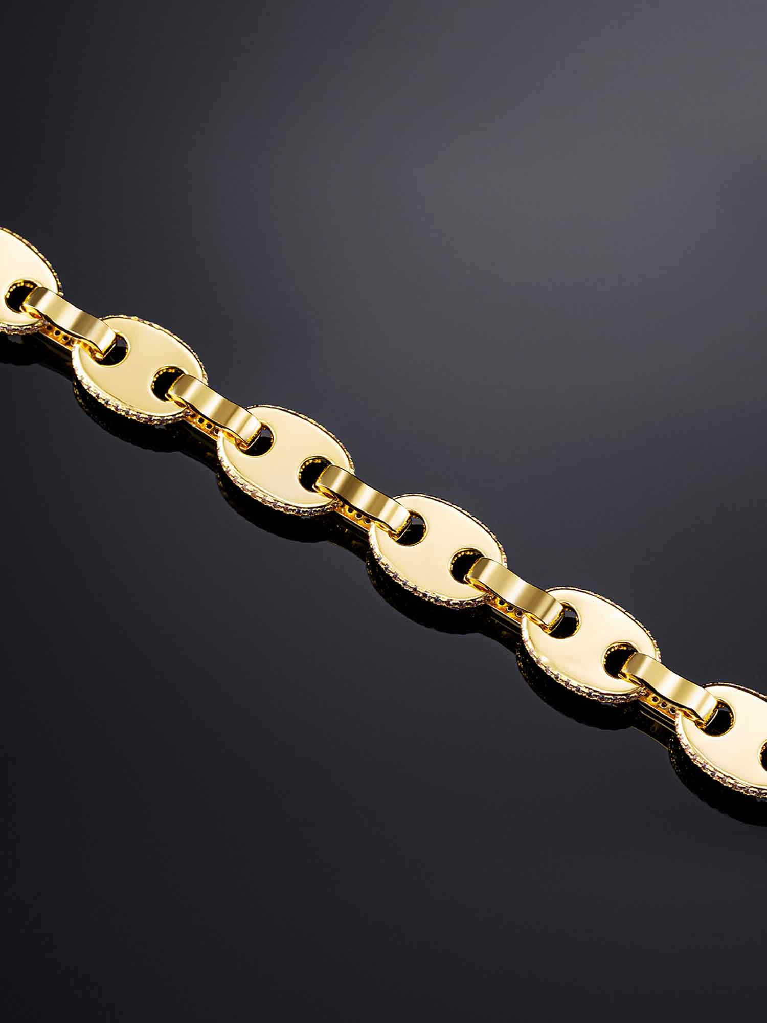 12mm G-Link Bracelet in Yellow Gold - Image 3