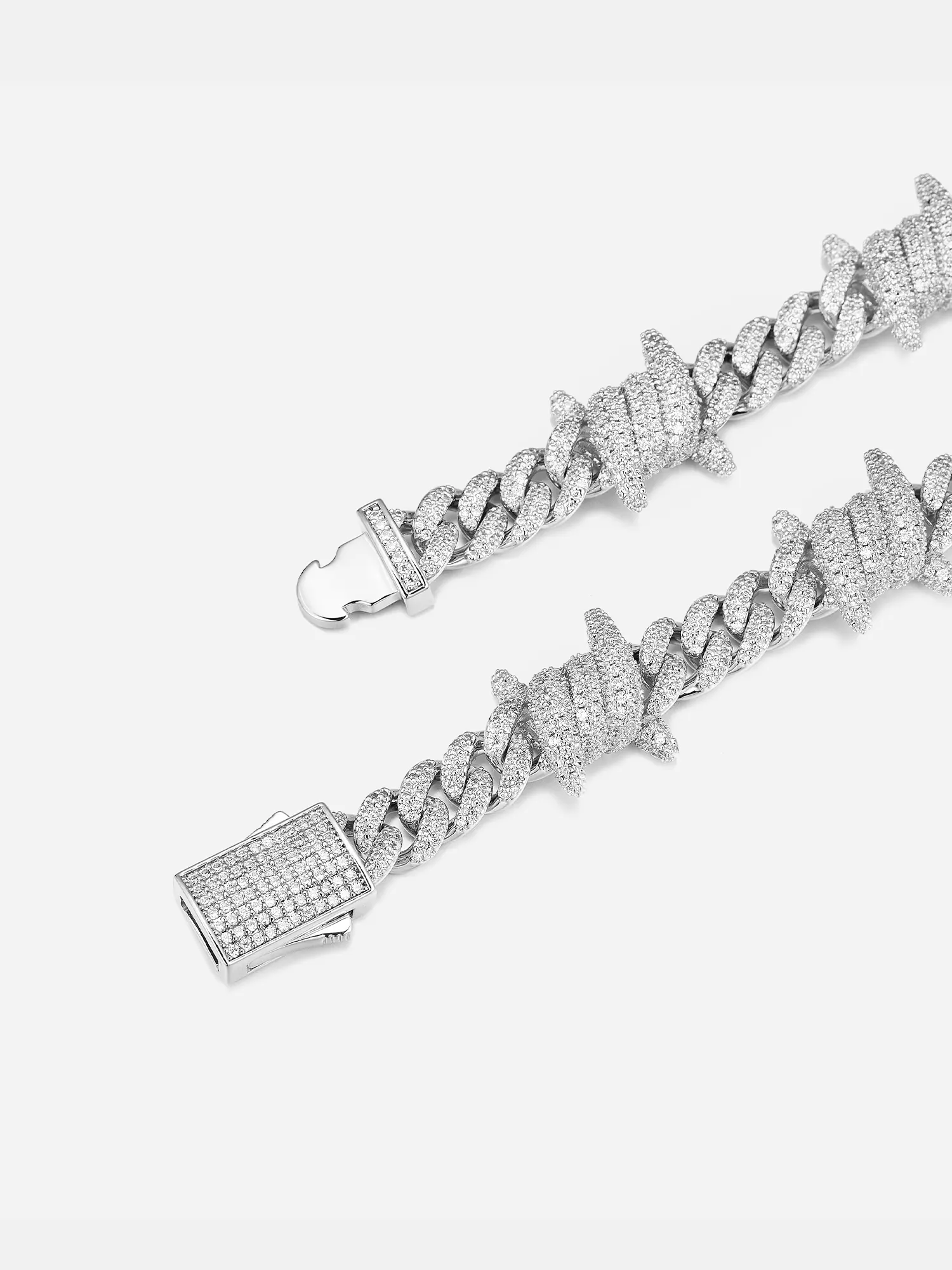 12MM Moissanite Knot Cuban Chain - Image 3