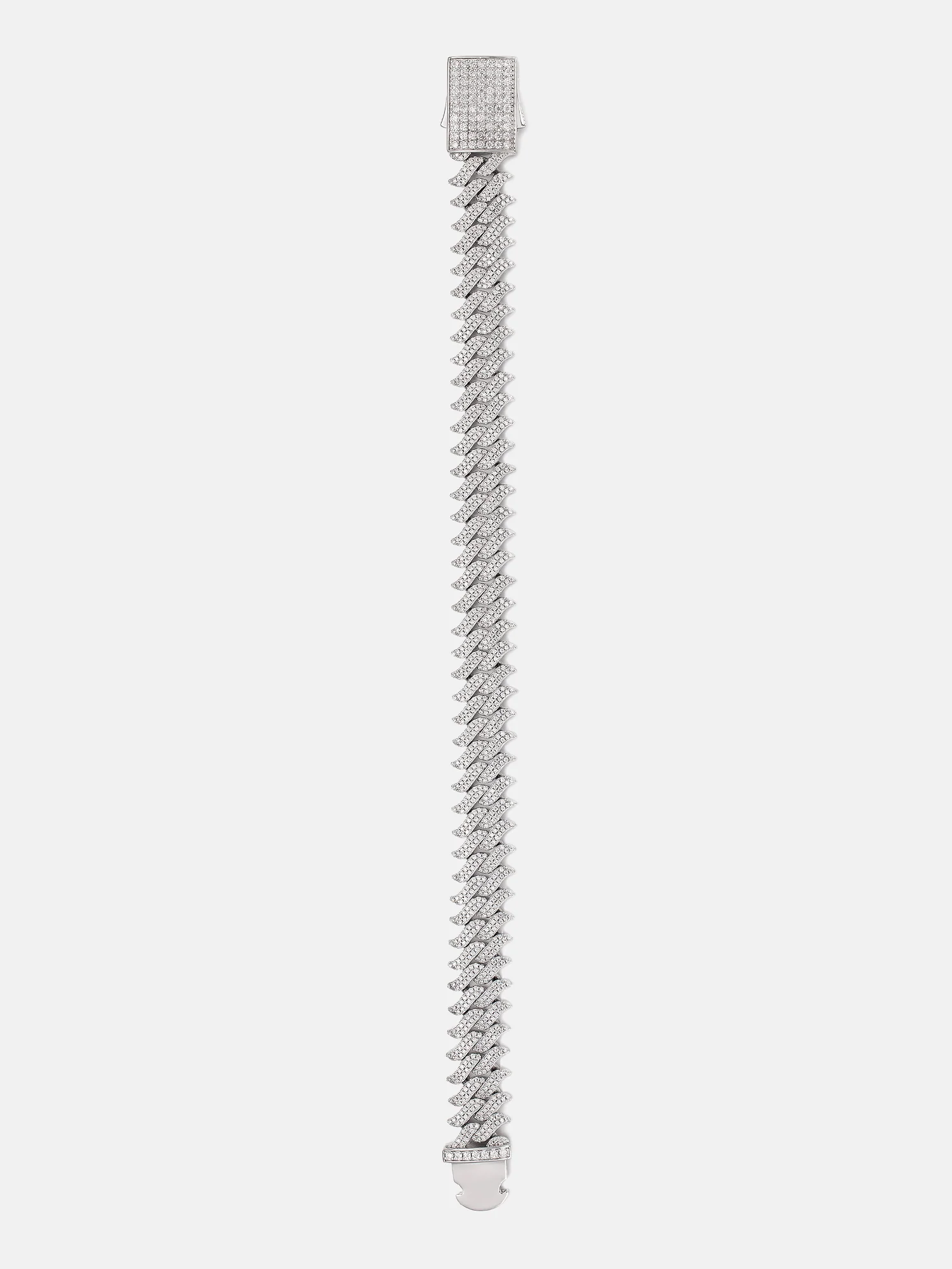 Made to Order 12mm S925 Moissanite Spiked Laurel Cuban Chain or Bracelet - Image 4