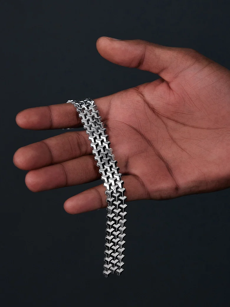 15MM S925 Moissanite Armor Bracelet - Image 3