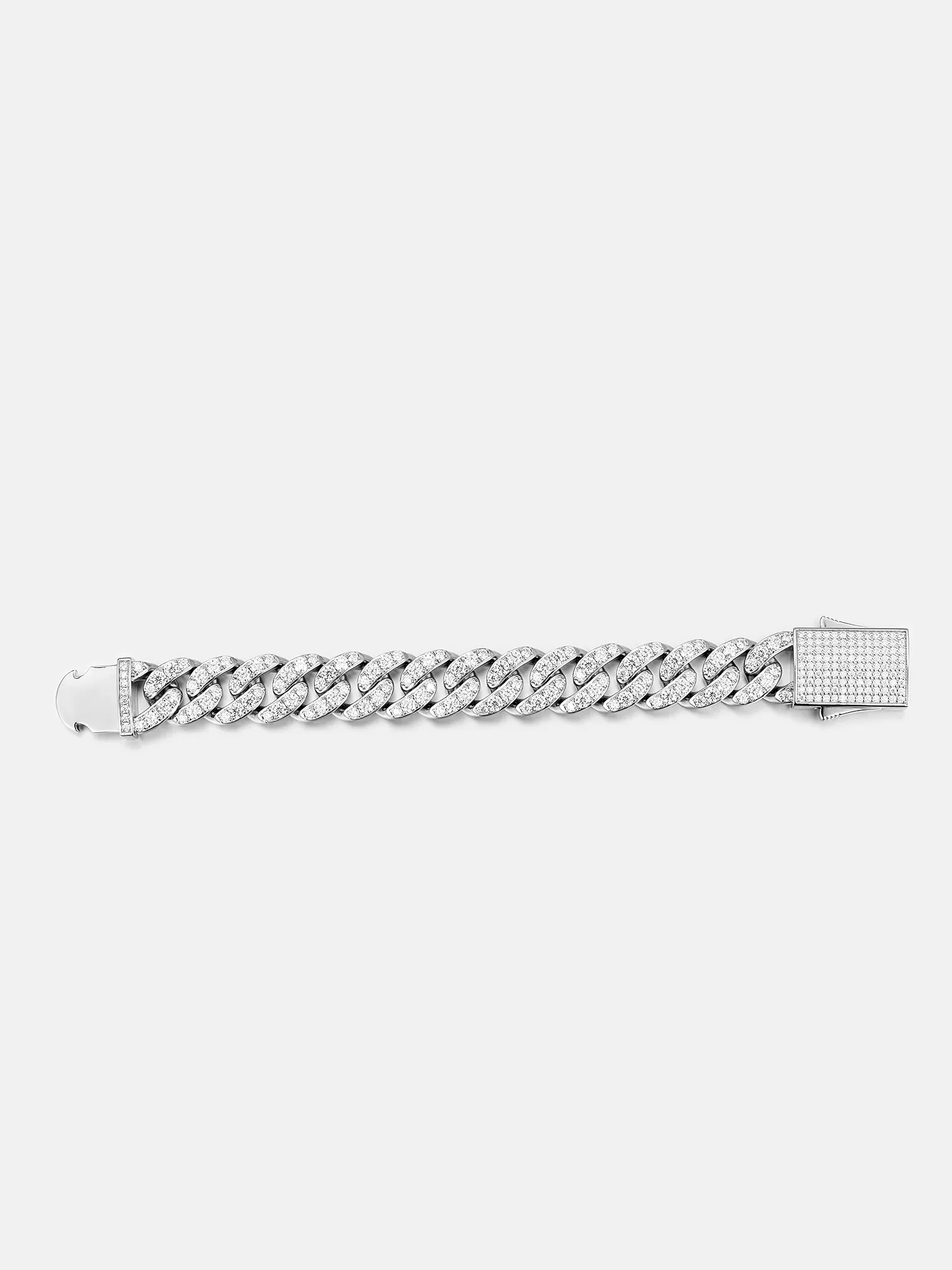 Made To Order 16MM S925 Single Row Moissanite Cuban Bracelet - Image 3