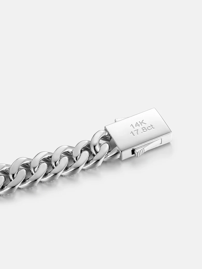 Made To Order 16MM S925 Single Row Moissanite Cuban Bracelet - Image 5
