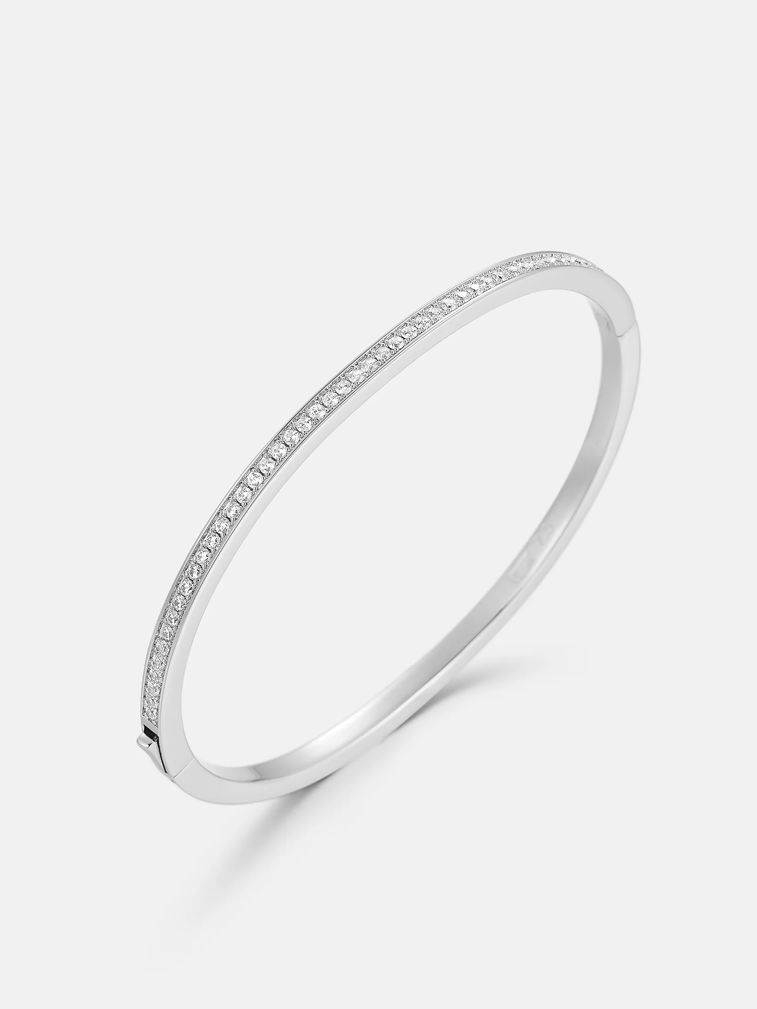 3.2MM Single Row Bangle Bracelet - Image 2