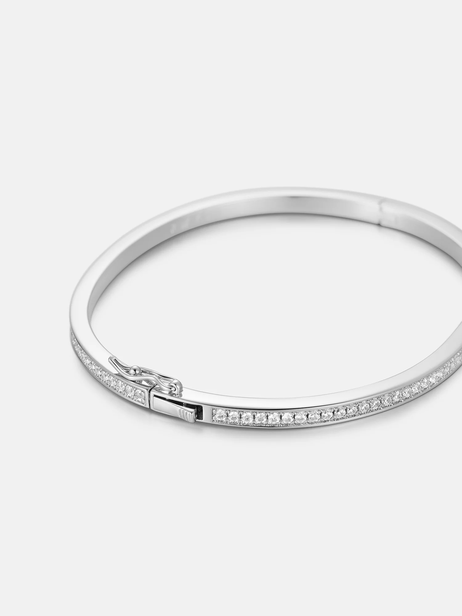3.2MM Single Row Bangle Bracelet - Image 4