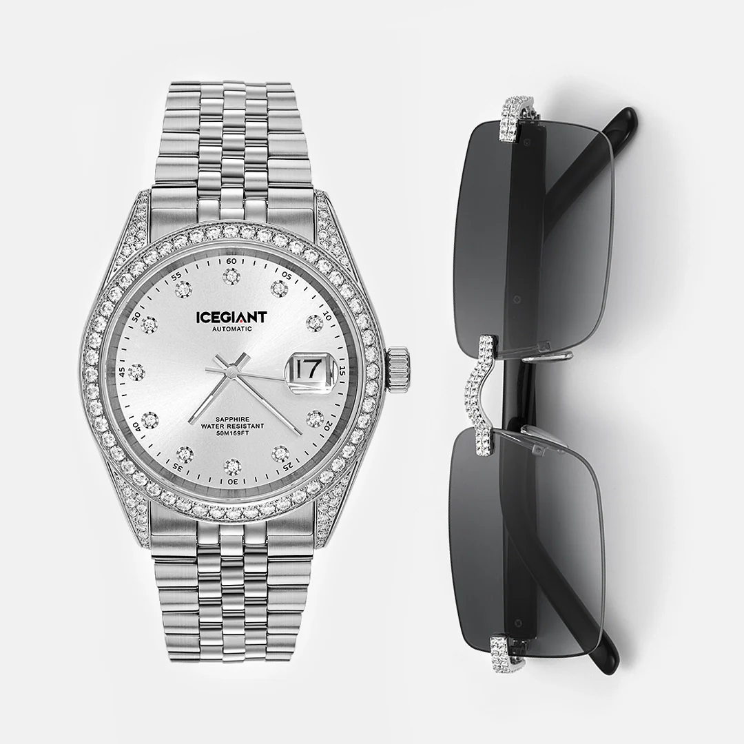 $389 Get Moissanite Watch & Moissanite Sunglasses