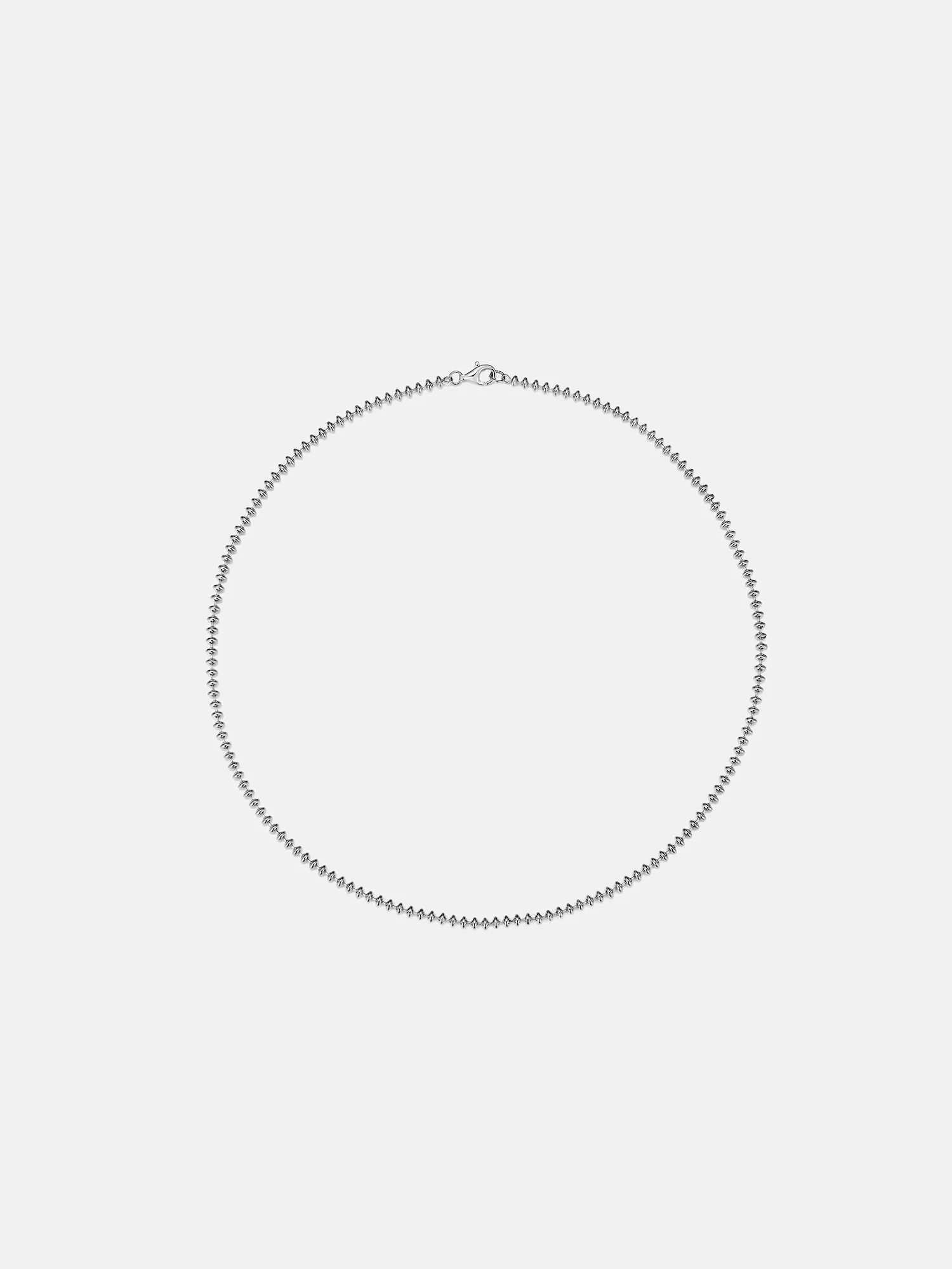 3mm Italian Silver Abacus Beads chain - Image 4