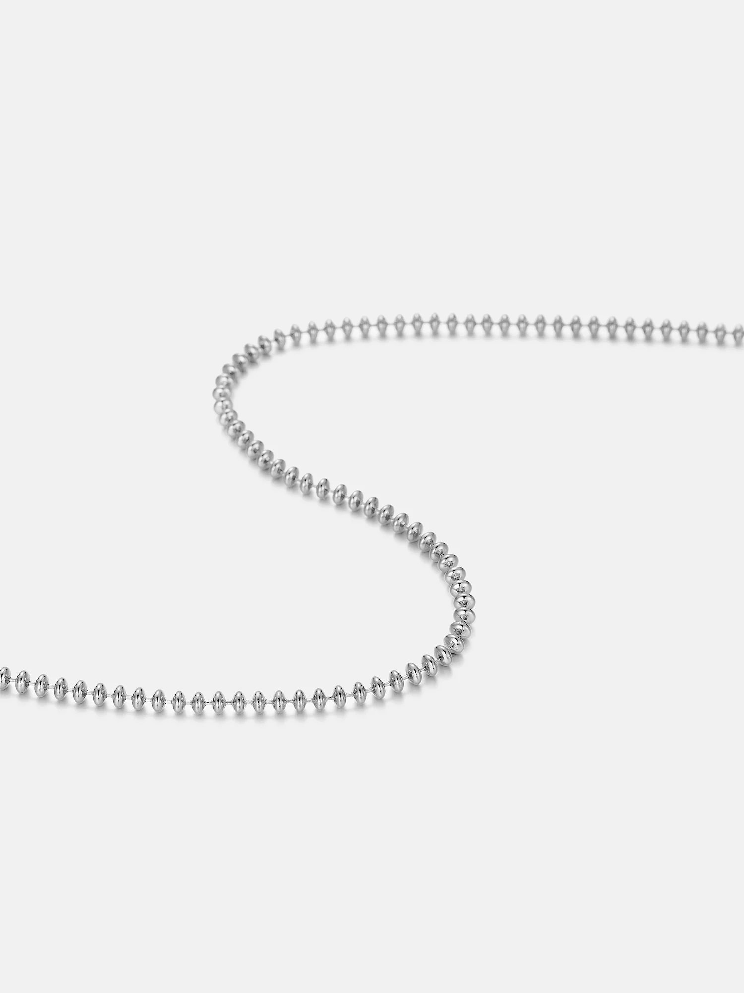 3mm Italian Silver Abacus Beads chain - Image 5