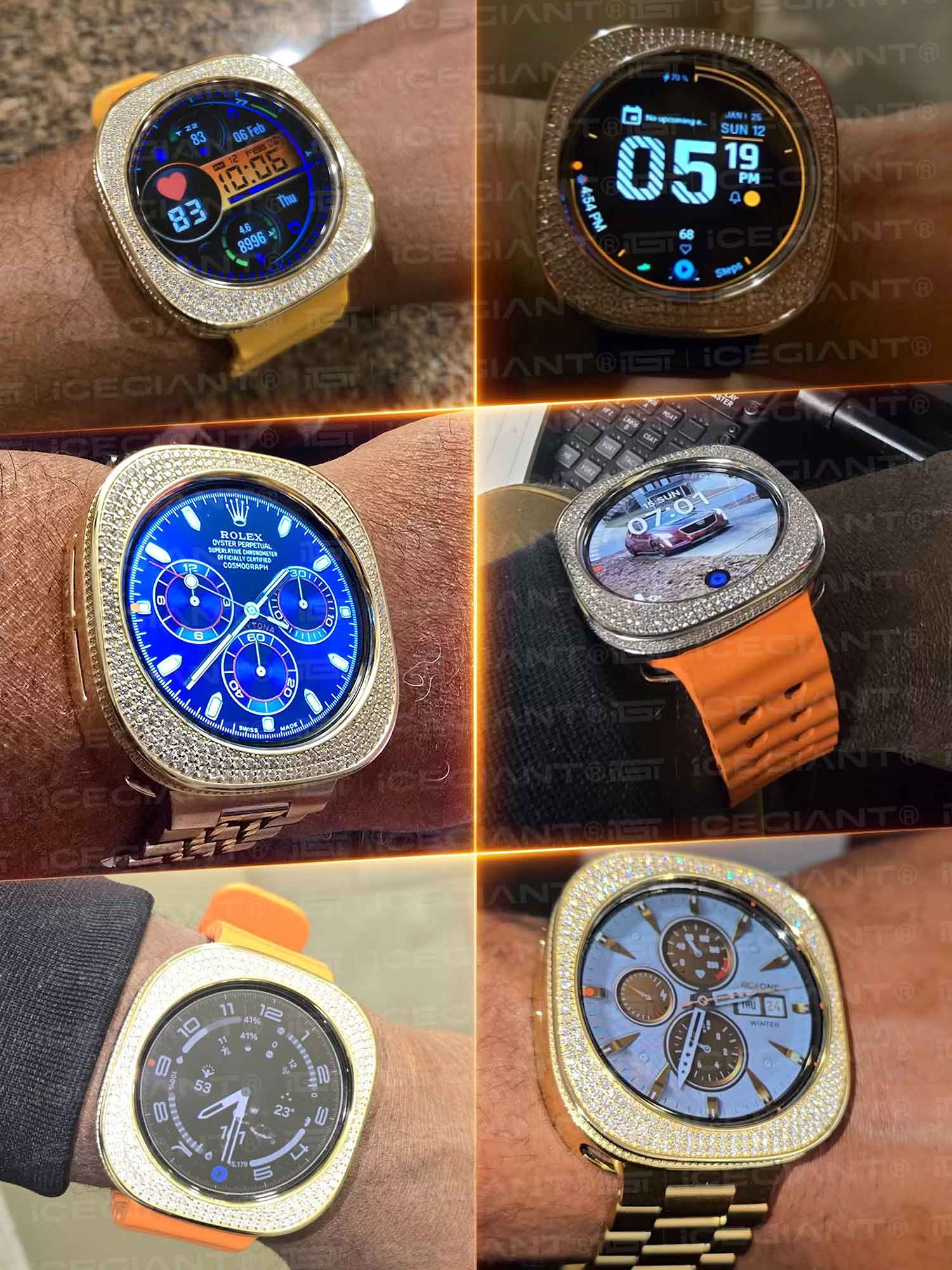 47mm Moissanite Bezel Case Cover For Galaxy Watch Ultra - Image 2