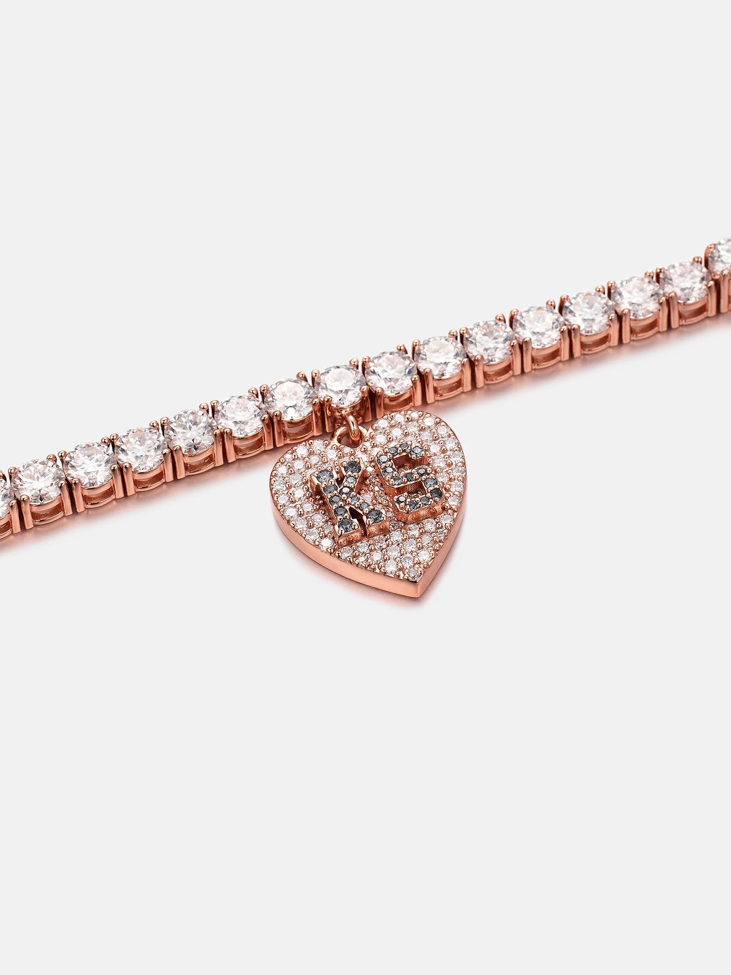 4MM Moissanite Tennis Bracelet With Colored Iced Charms - Image 4