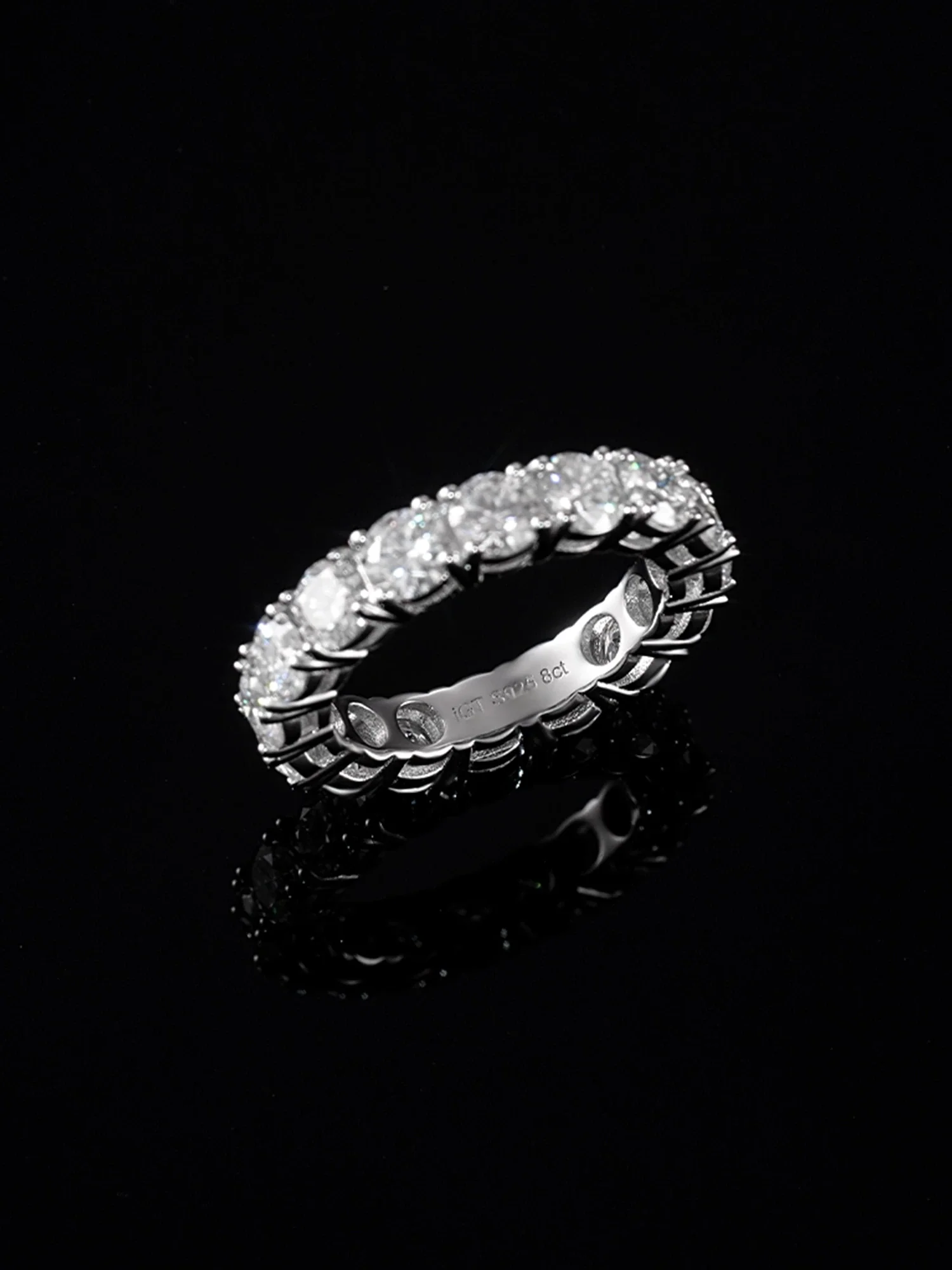 5mm Moissanite Eternity Ring - Image 4