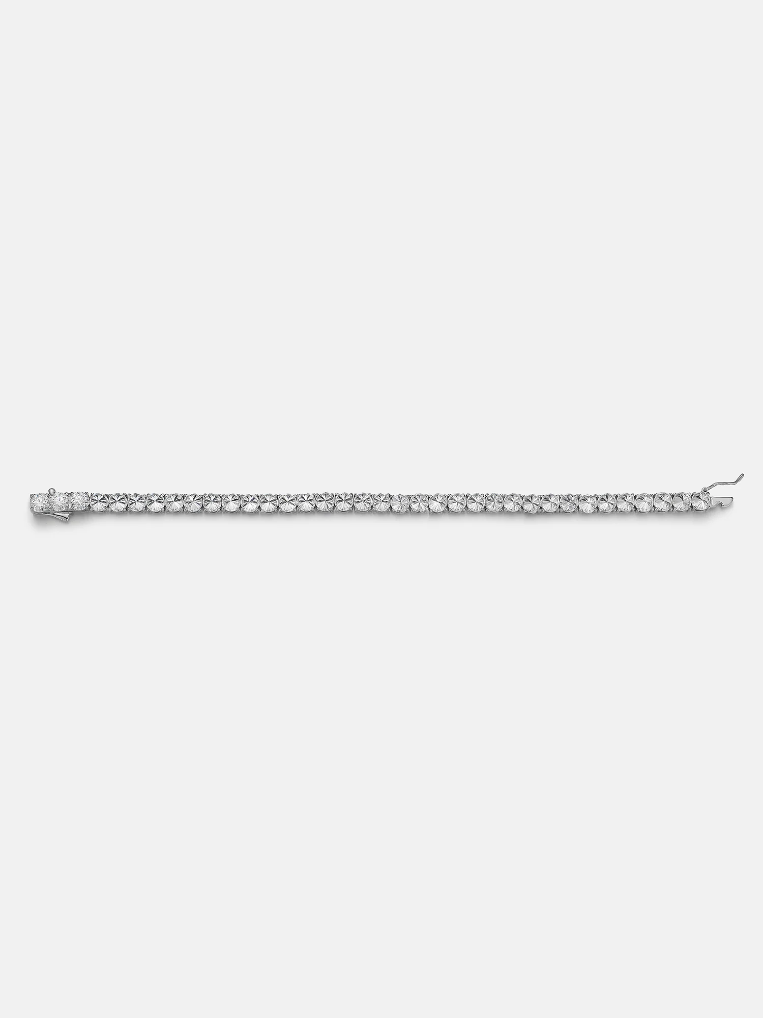 5MM Reverse-Set Moissanite Tennis Bracelet - Image 4