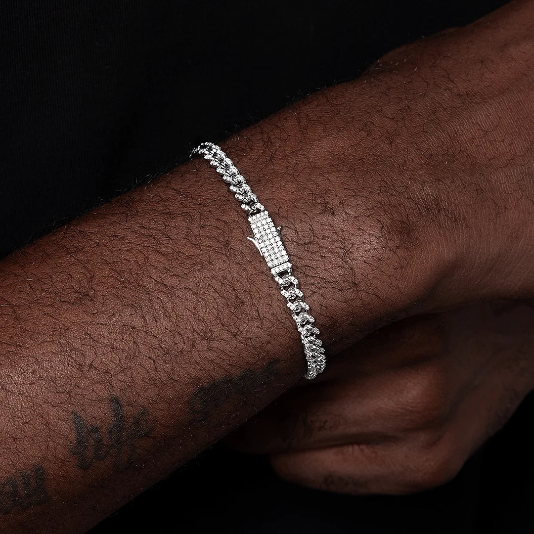 5mm S925 Moissanite Cuban Bracelet - Image 8