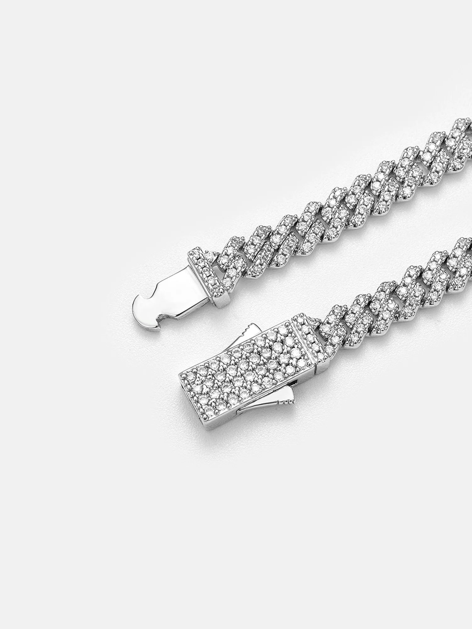 5MM S925 Moissanite Prong Cuban Bracelet Or Chain - Image 3