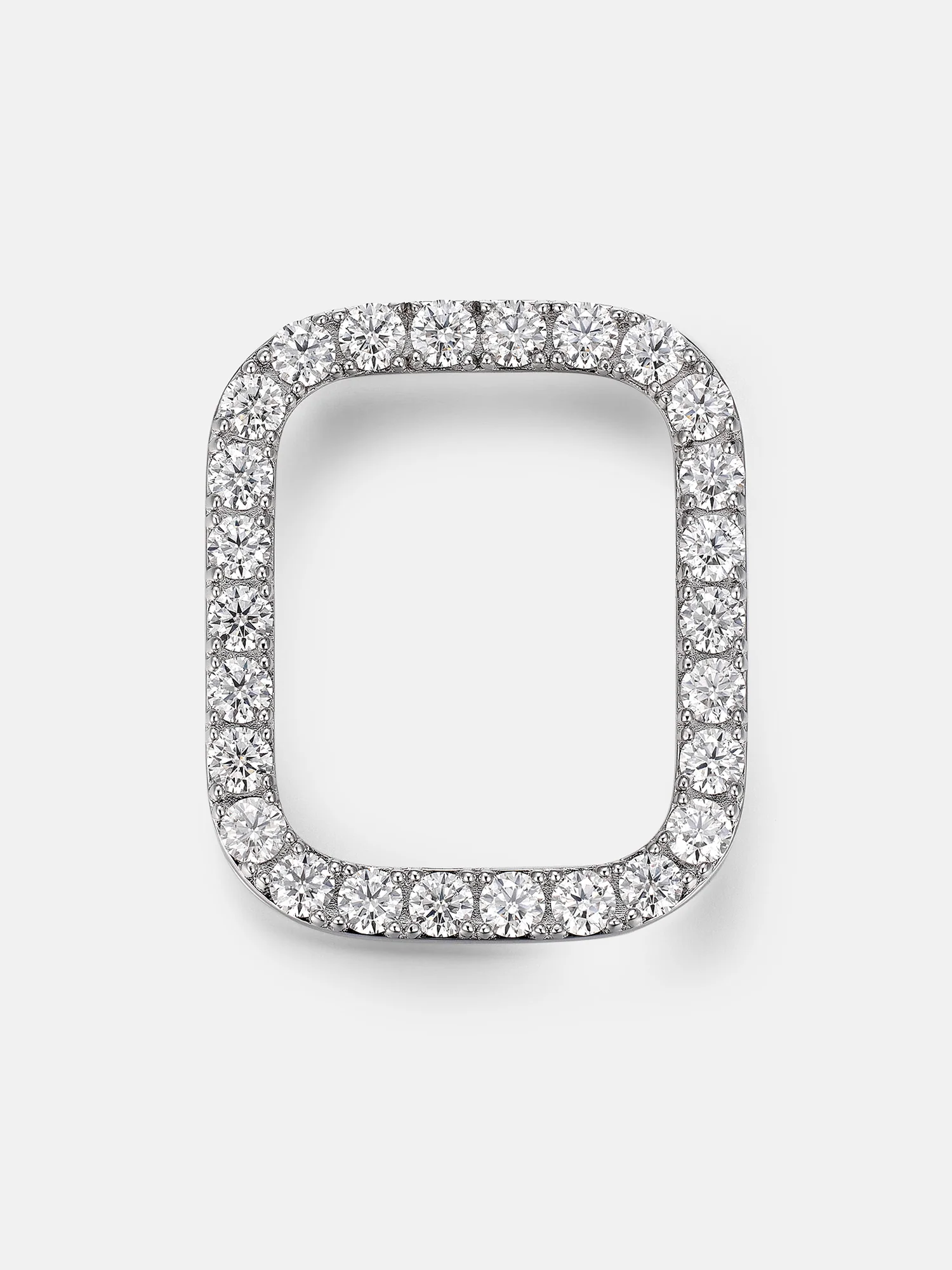 5mm Single Row Moissanite Bezel Case For 44mm Apple Watch SE