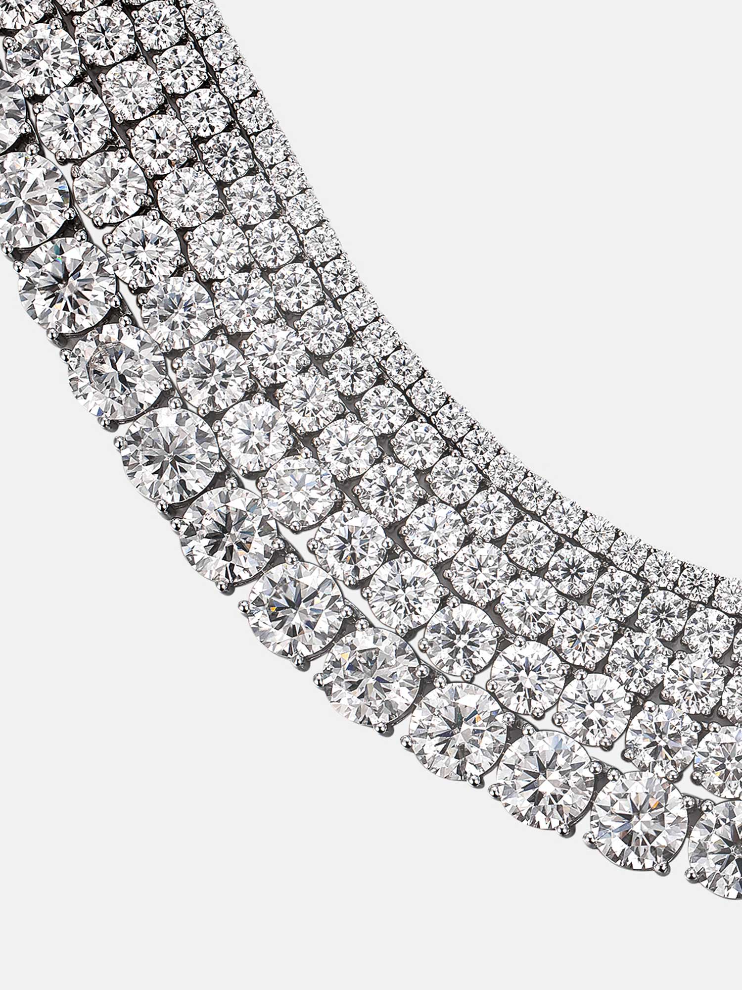 6MM 925 Sterling Silver Moissanite Tennis Chain - Image 2
