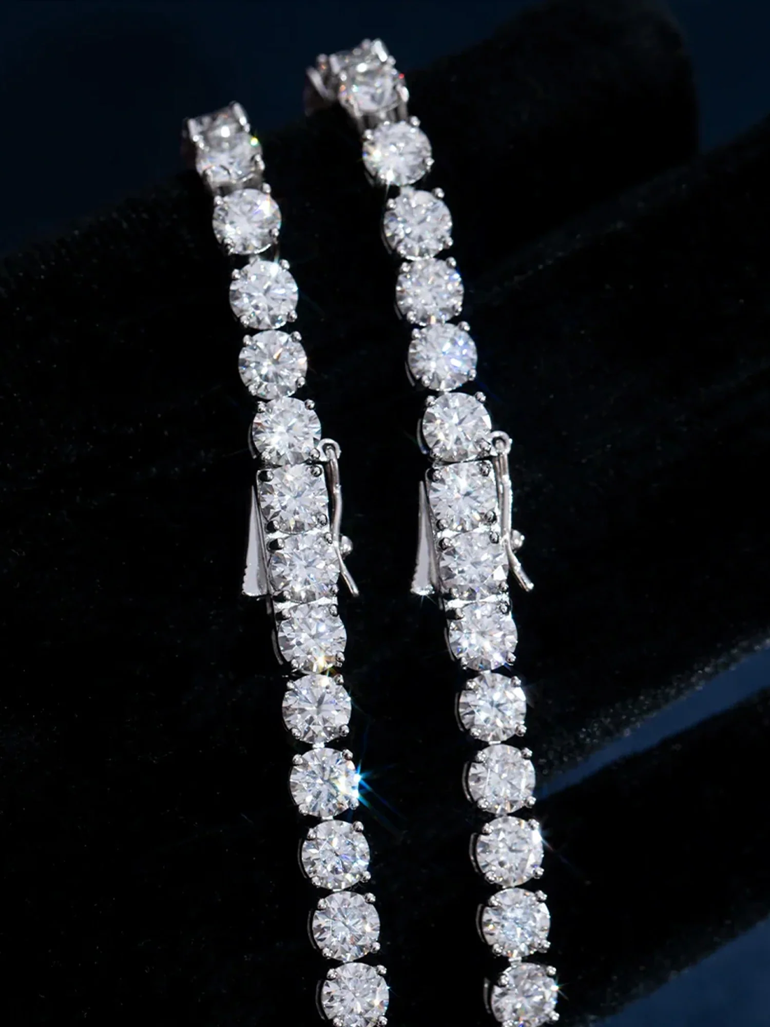 6MM 925 Sterling Silver Moissanite Tennis Chain - Image 4