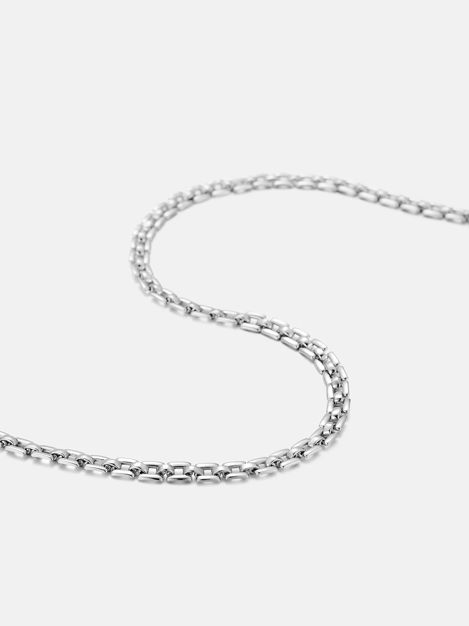 6mm Italian Silver Square Link Chain - Image 7