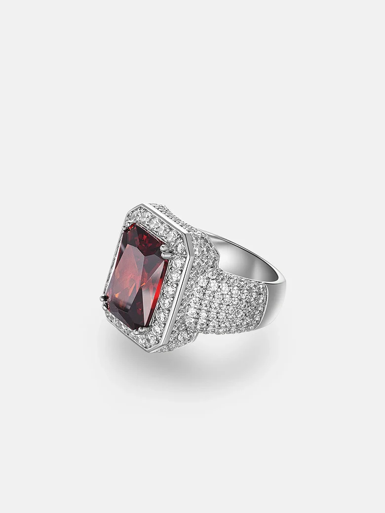 6mm Moissanite Ruby Rings - Image 5
