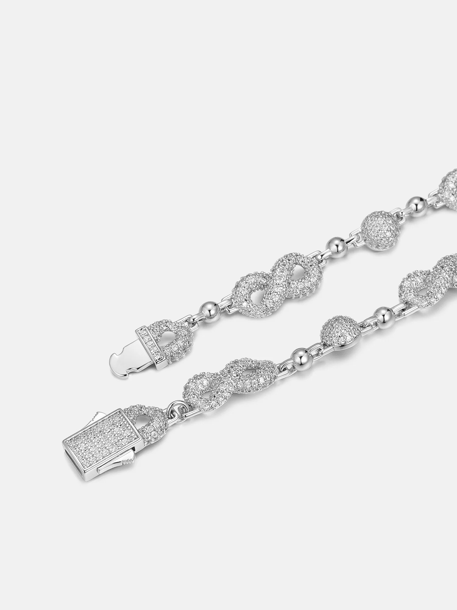 7mm Moissanite Infinity Ball Chain - Image 4