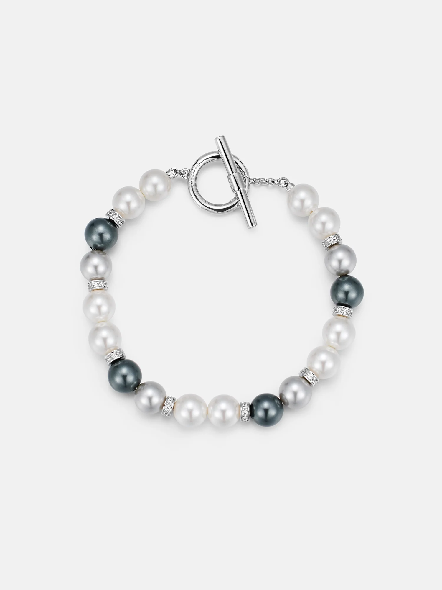 7mm Moissanite Multicolor Pearl Chain Or Bracelet With OT Clasp - Image 4