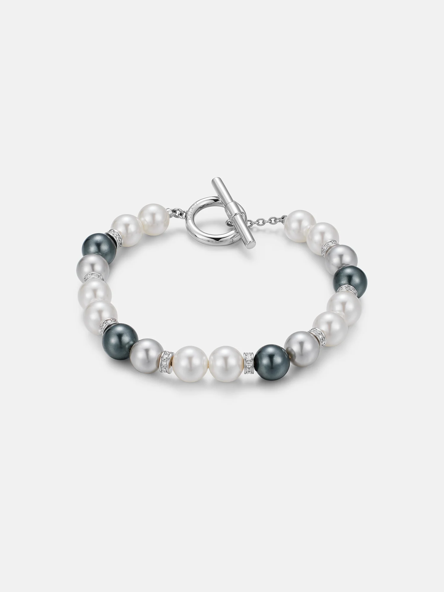 7mm Moissanite Multicolor Pearl Chain Or Bracelet With OT Clasp - Image 5