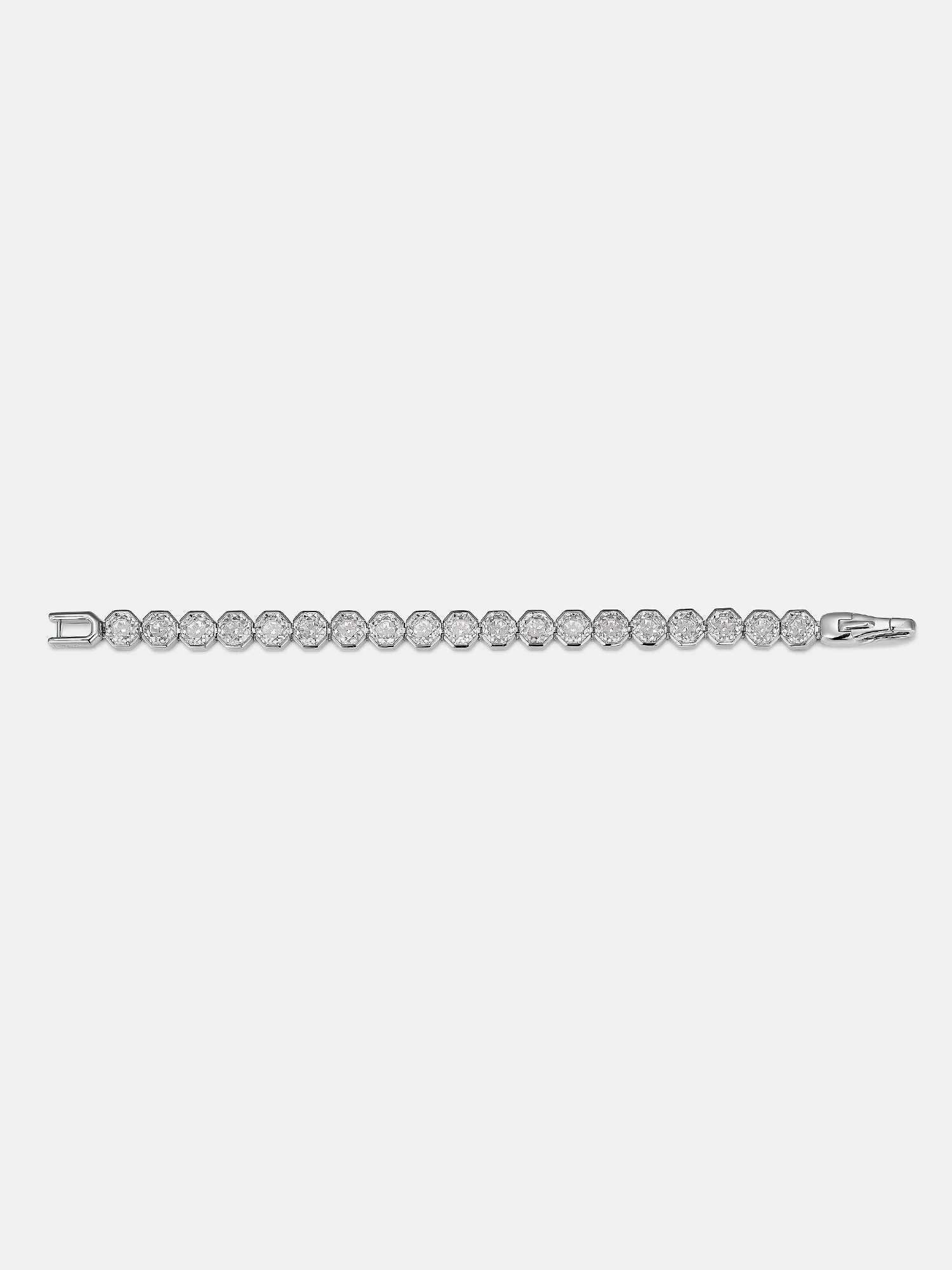 7mm Octagon Moissanite Geometric Tennis Bracelet - Image 4
