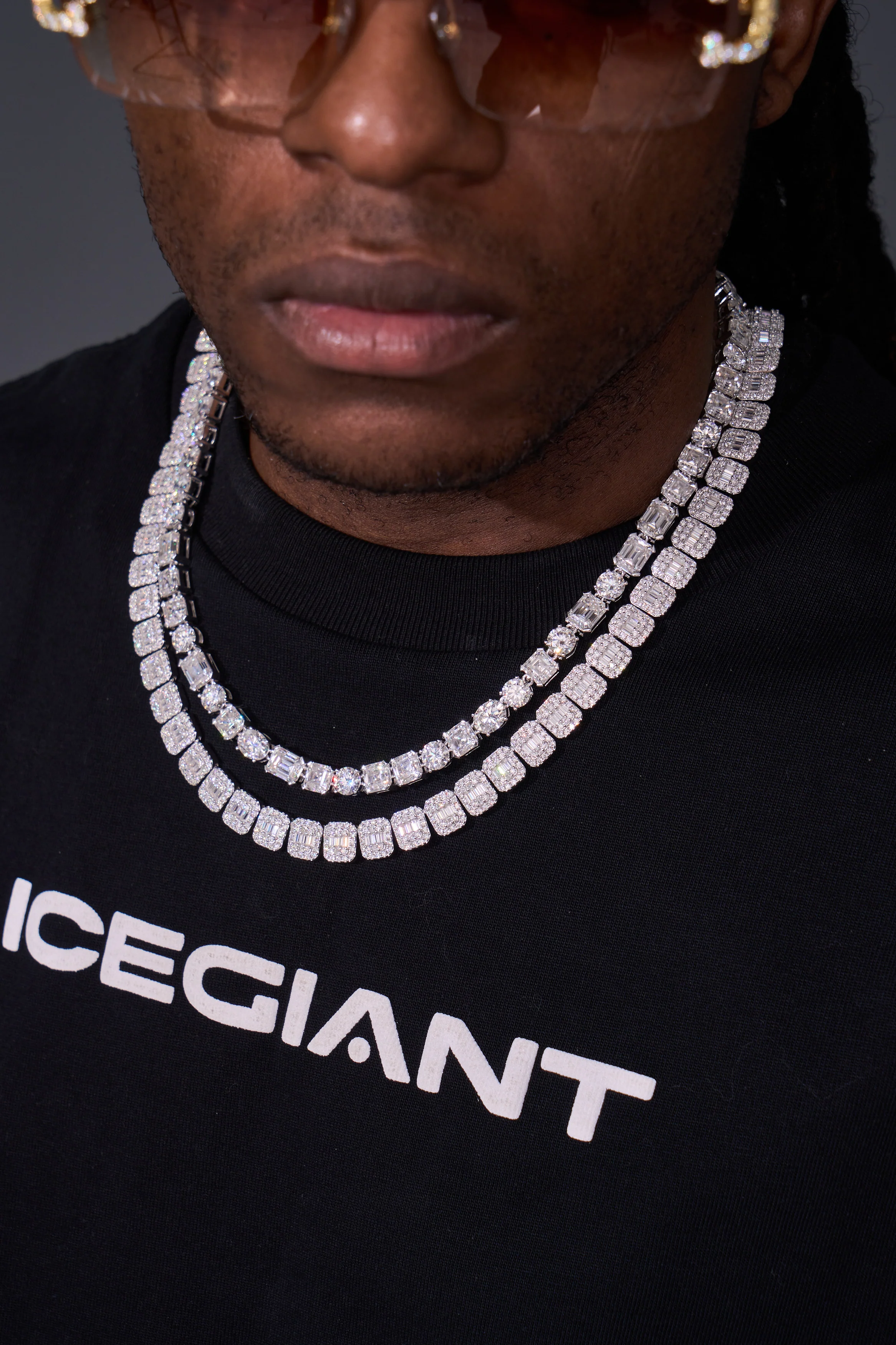 8MM Multi Shape Moissanite Tennis Chain - Image 7