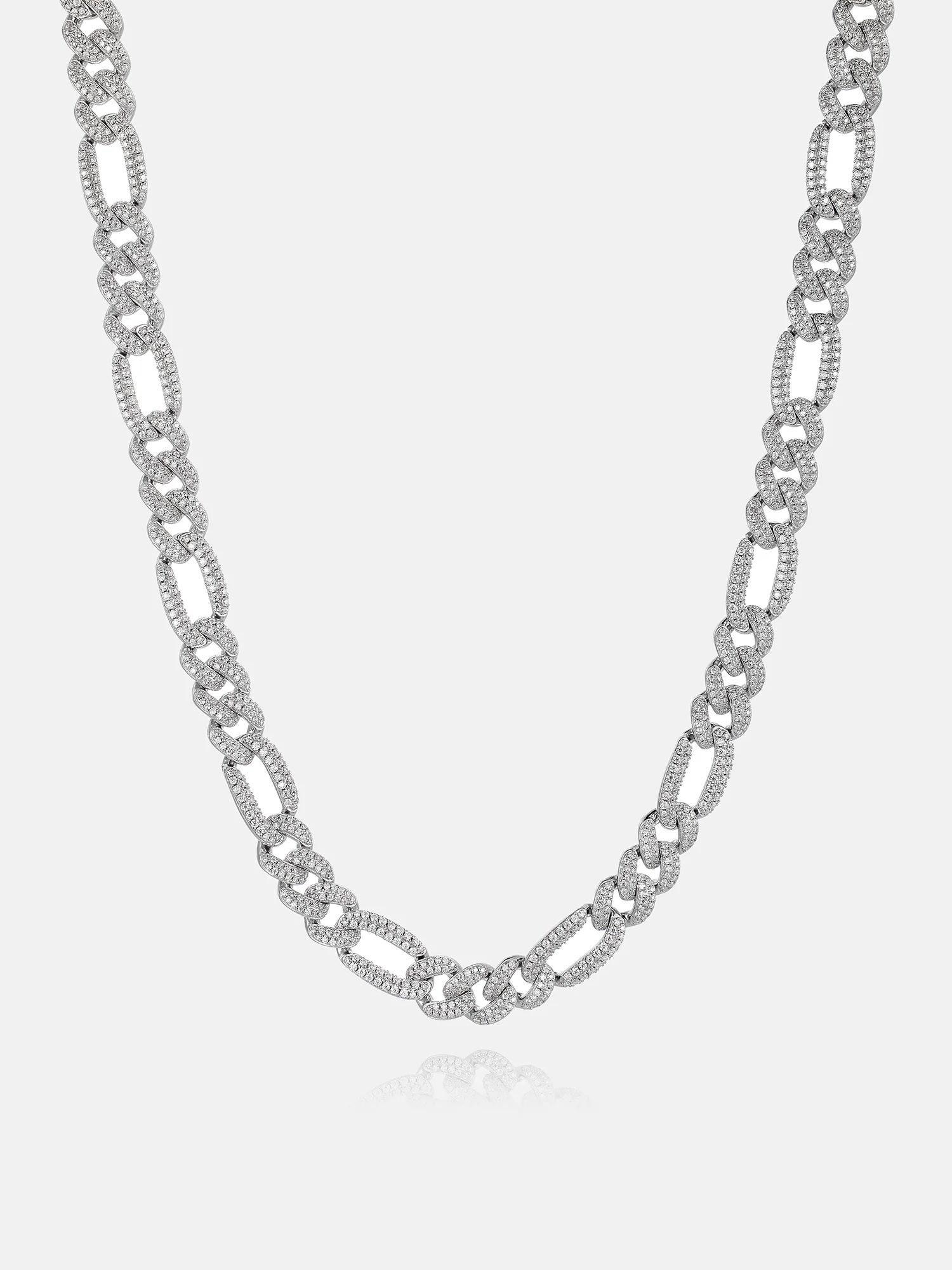 8MM S925 Moissanite Figaro Chain Or Bracelet
