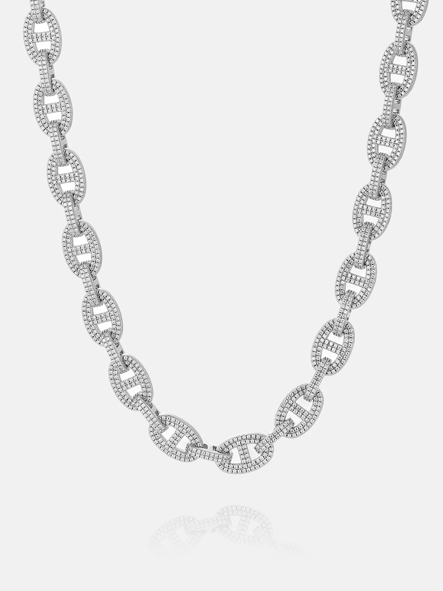 8MM S925 Moissanite G-Link Chain - Image 2