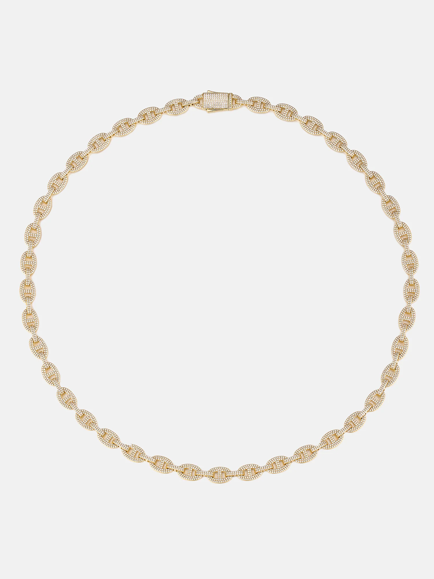 8MM S925 Moissanite G-Link Chain - Image 3