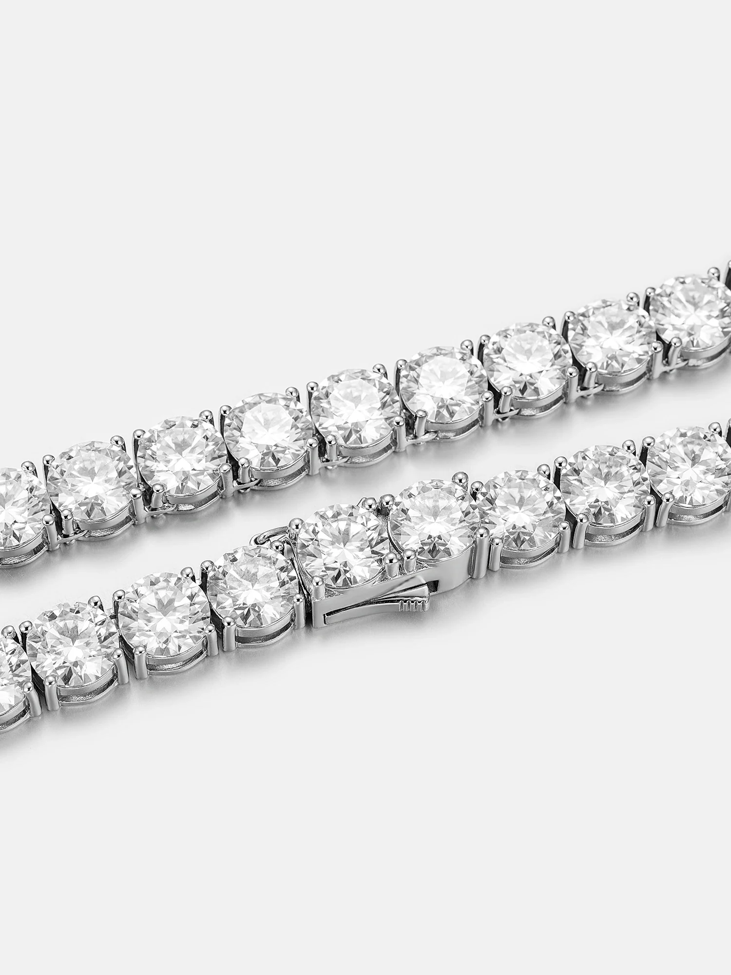 8MM S925 Moissanite Tennis Chain Or Bracelet - Image 4