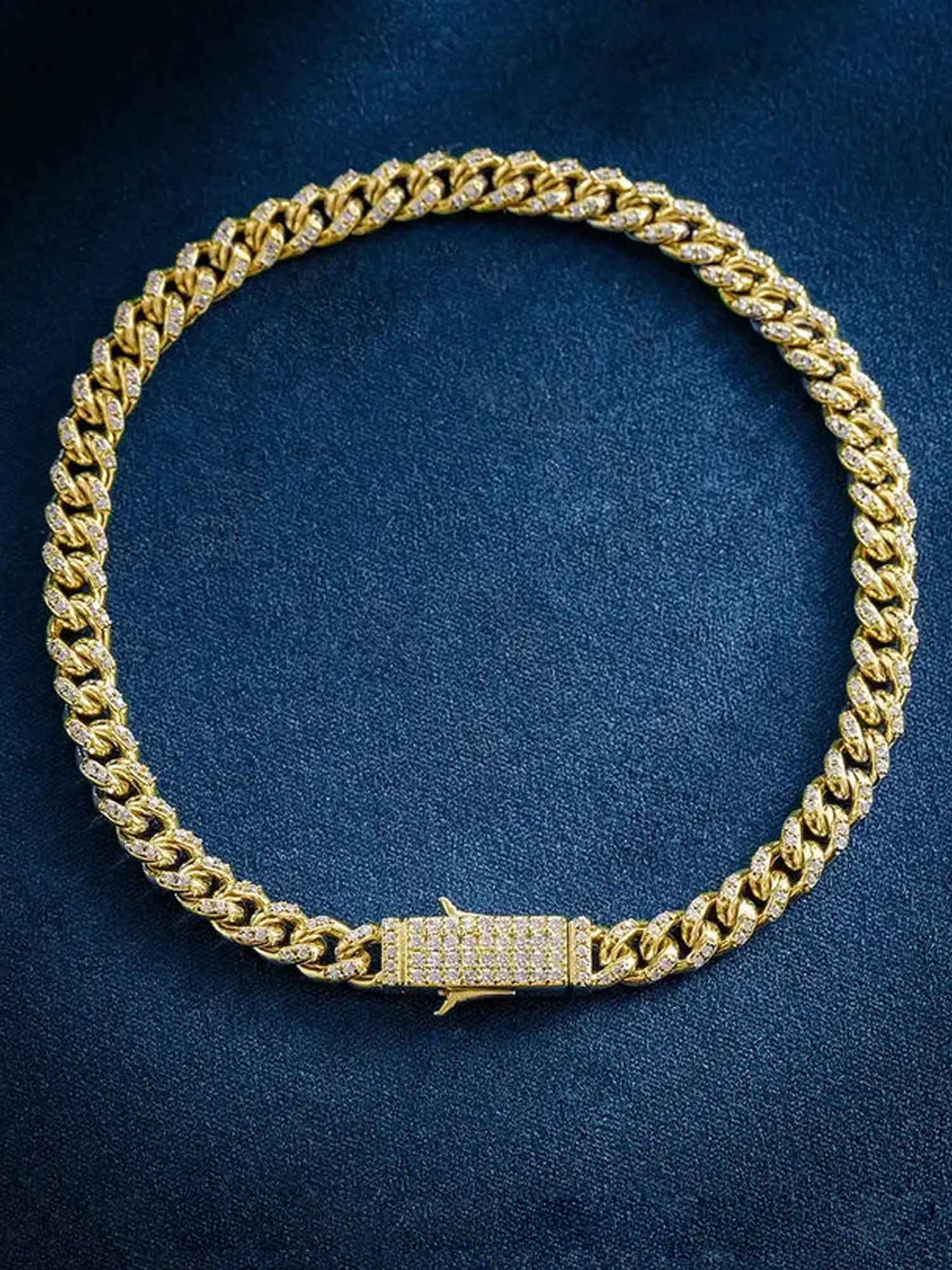 925 Sterling Silver 5mm Moissanite Cuban Chain Or Bracelet - Image 7