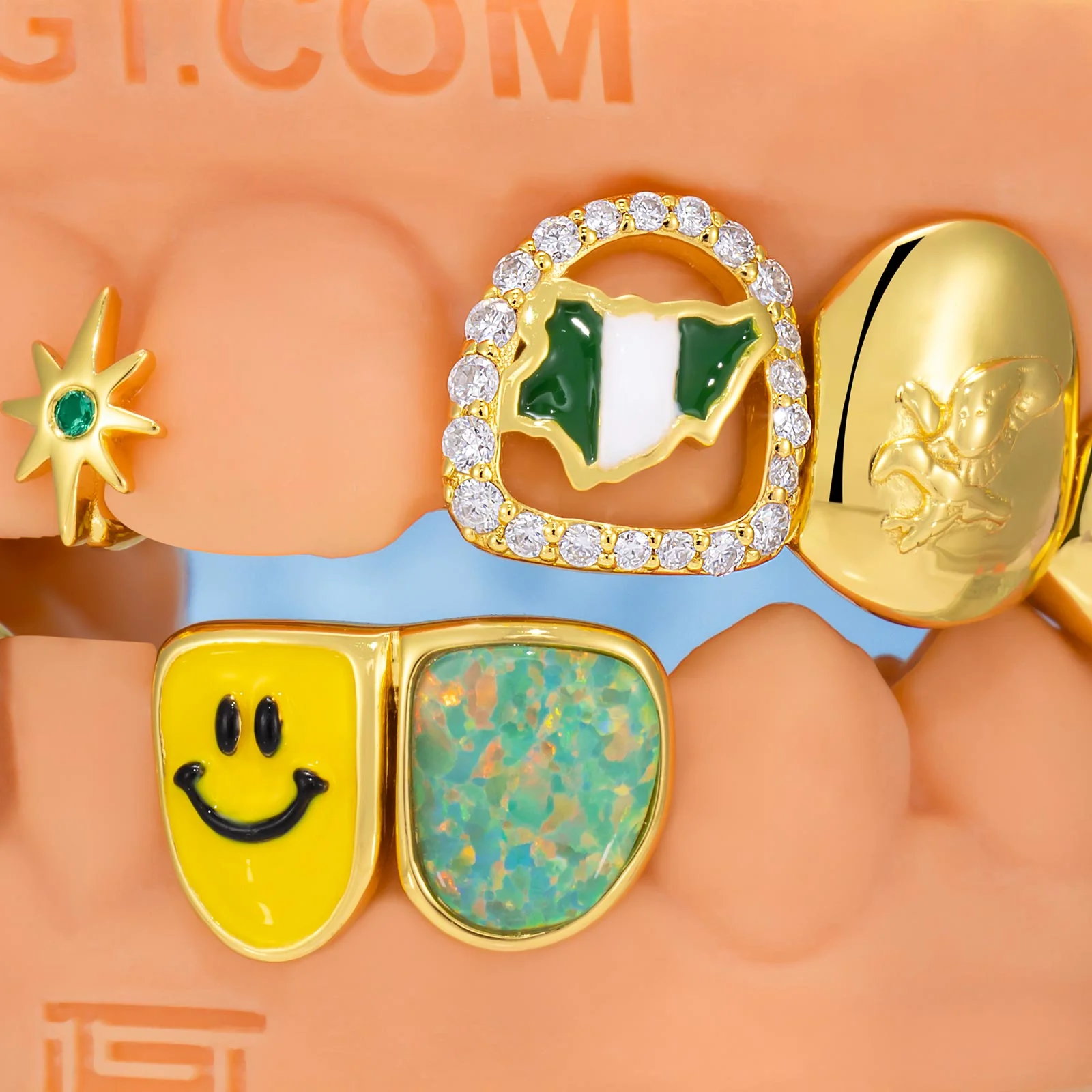 African Eagle Opal Grillz - Image 3
