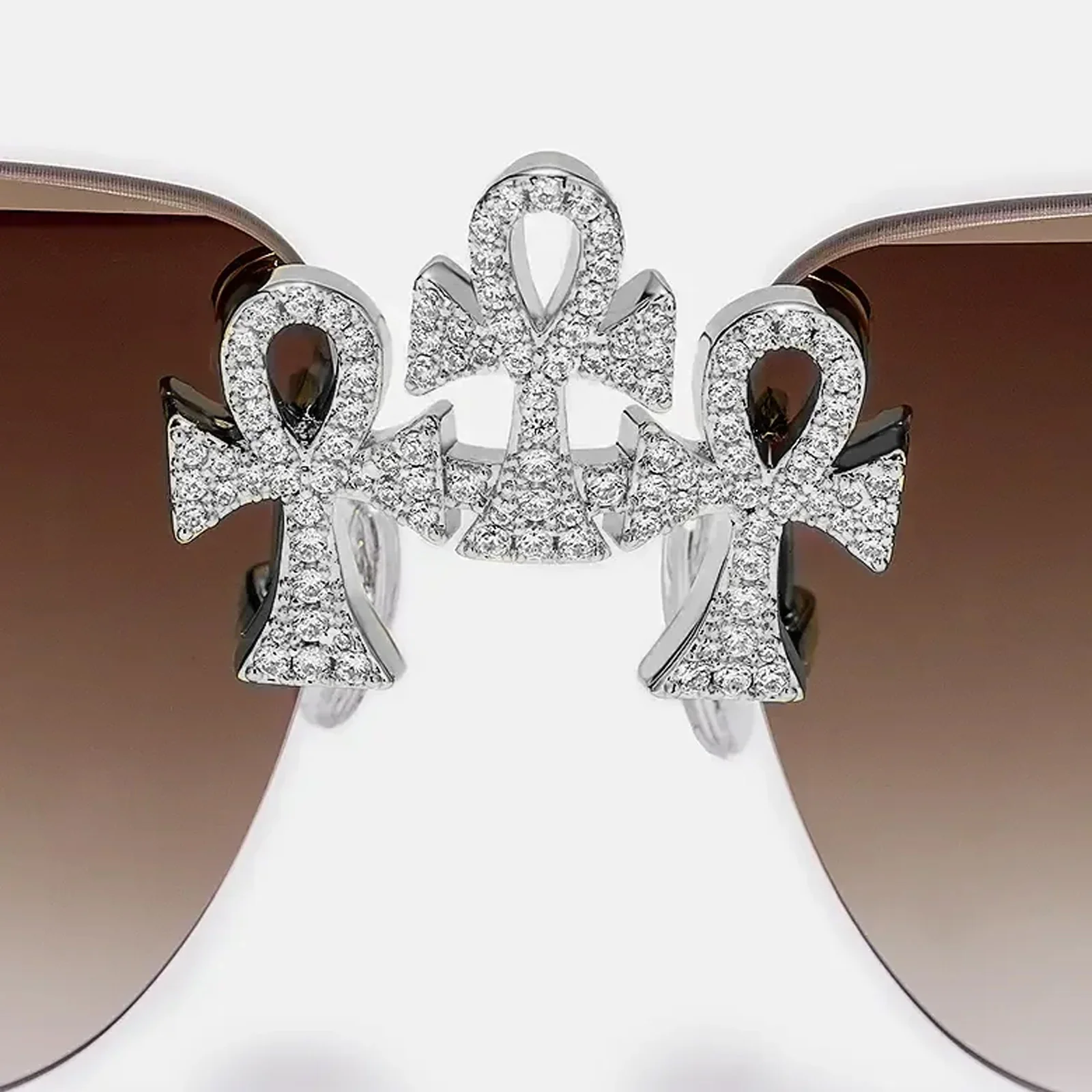 Anka Moissanite Sunglasses In White Gold - Image 4