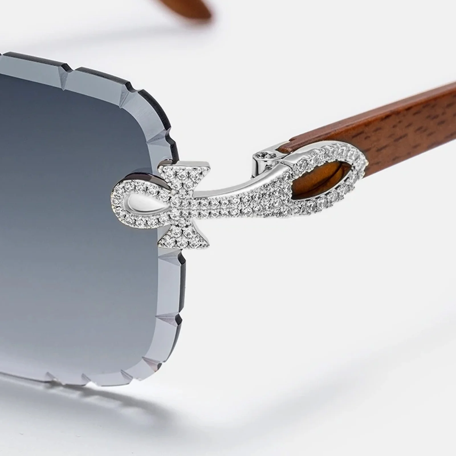 Anka Moissanite Sunglasses In White Gold - Image 5