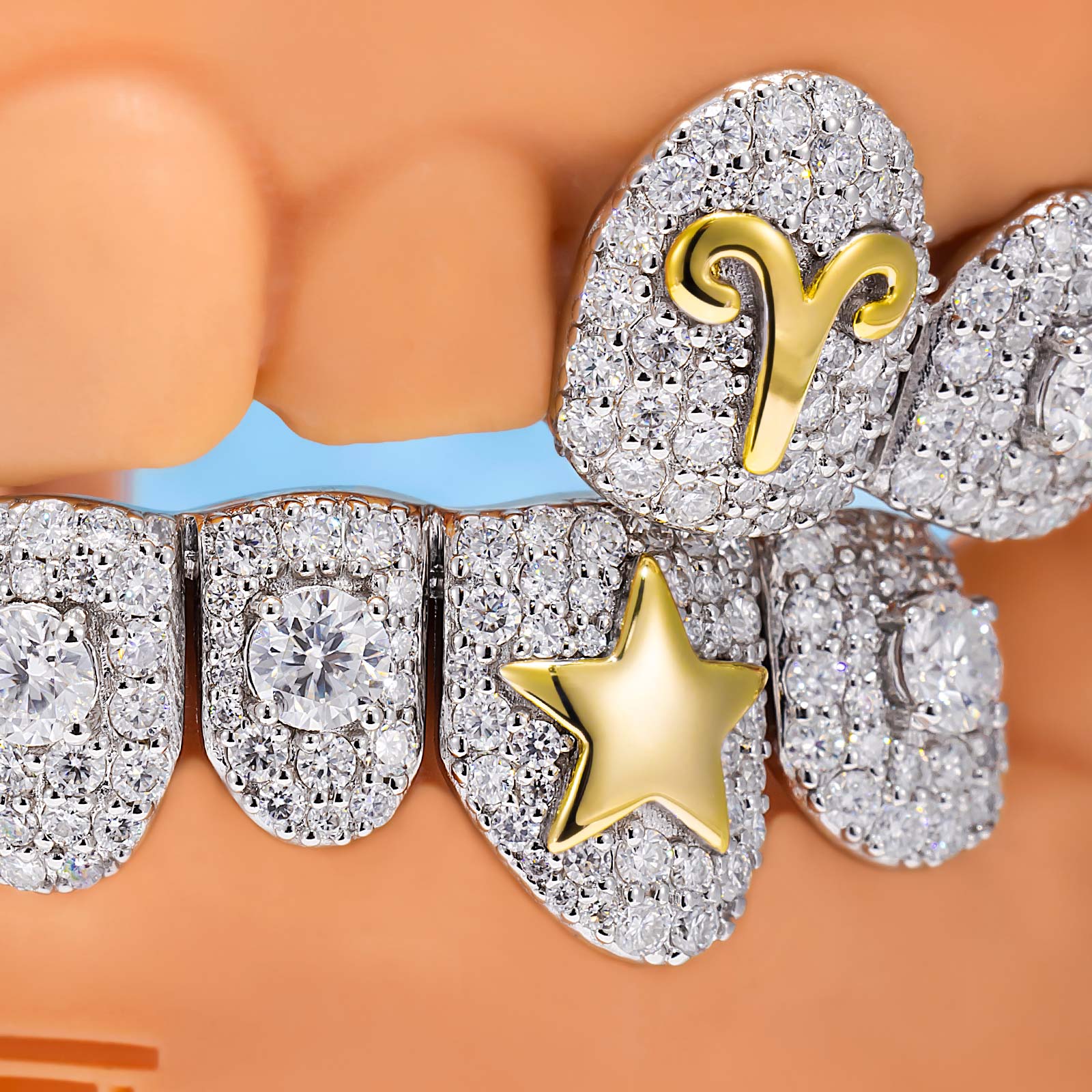 Aries Star & Diamond Grillz - Image 2