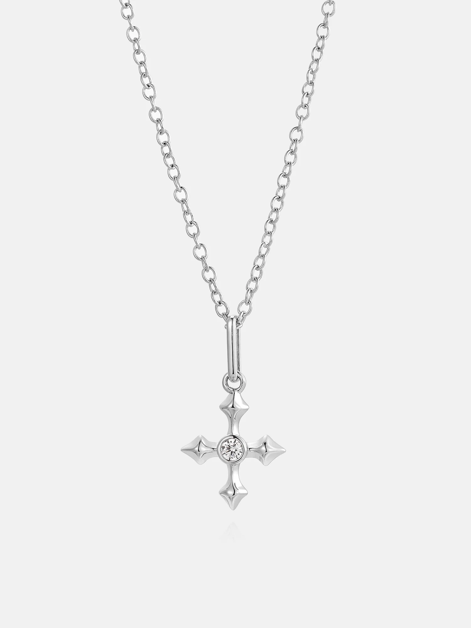 Arrow Cross Pendant With Birth Stone