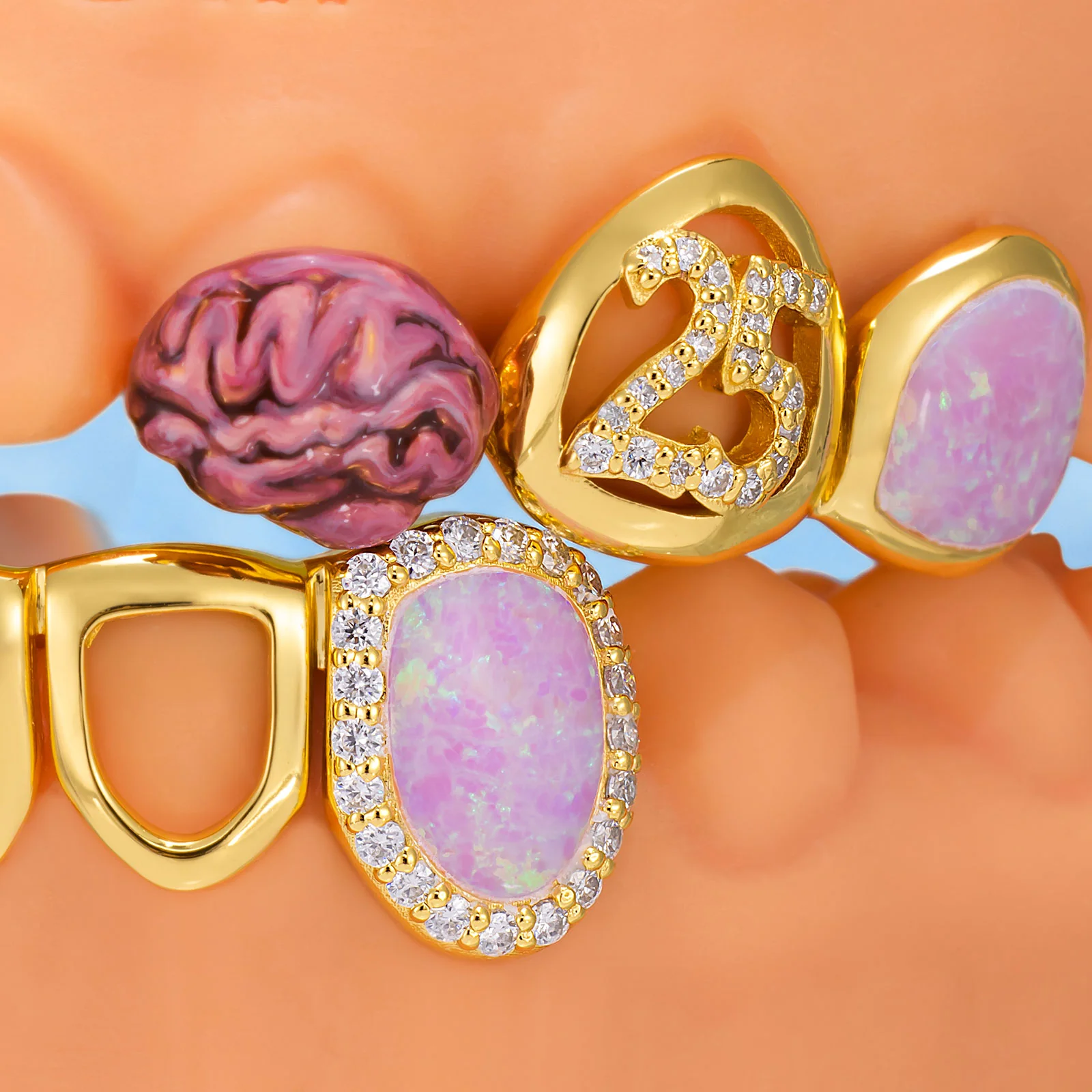 BAP Crown Brain Opal Grillz - Image 3