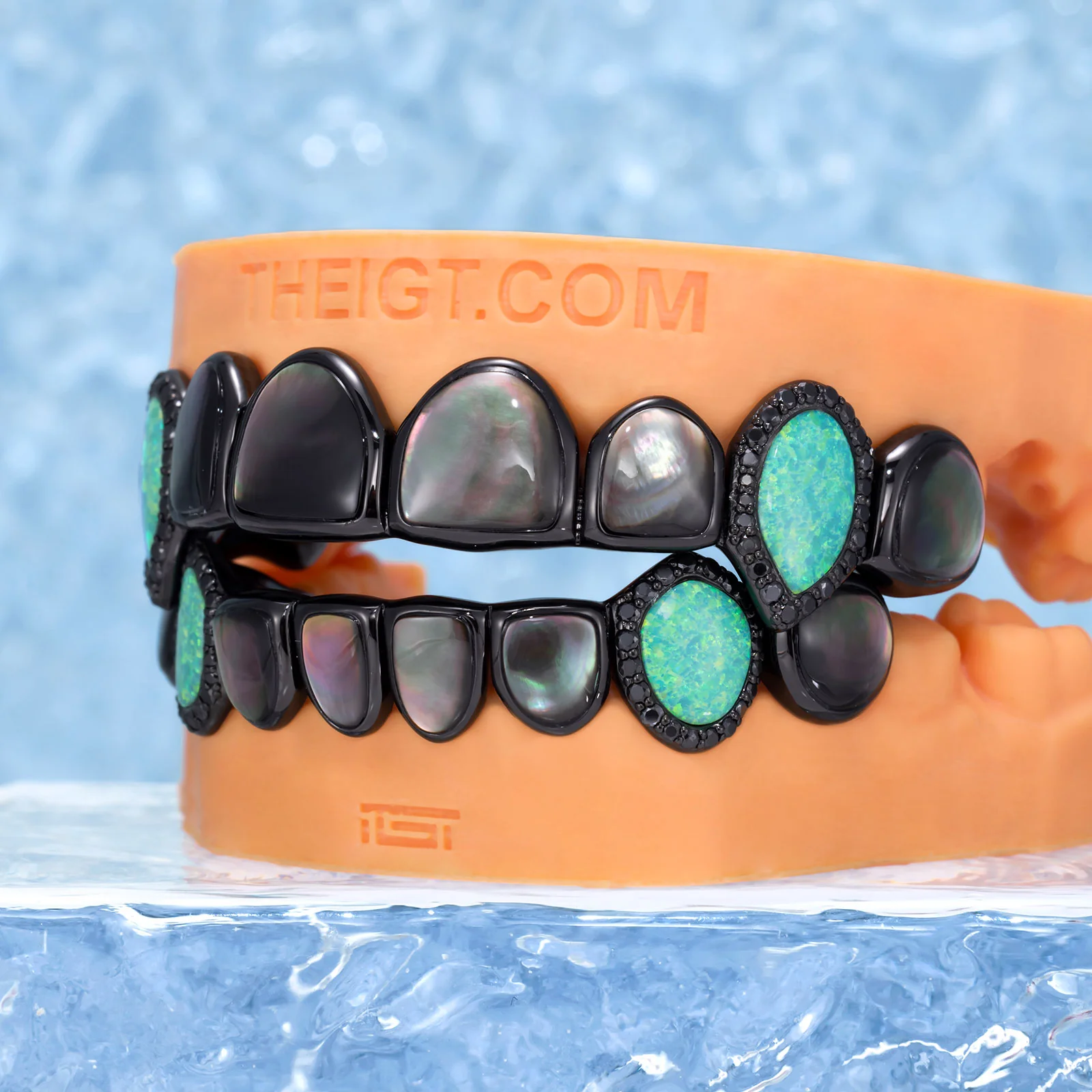 Black Shell & Opal Fang Grillz - Image 3
