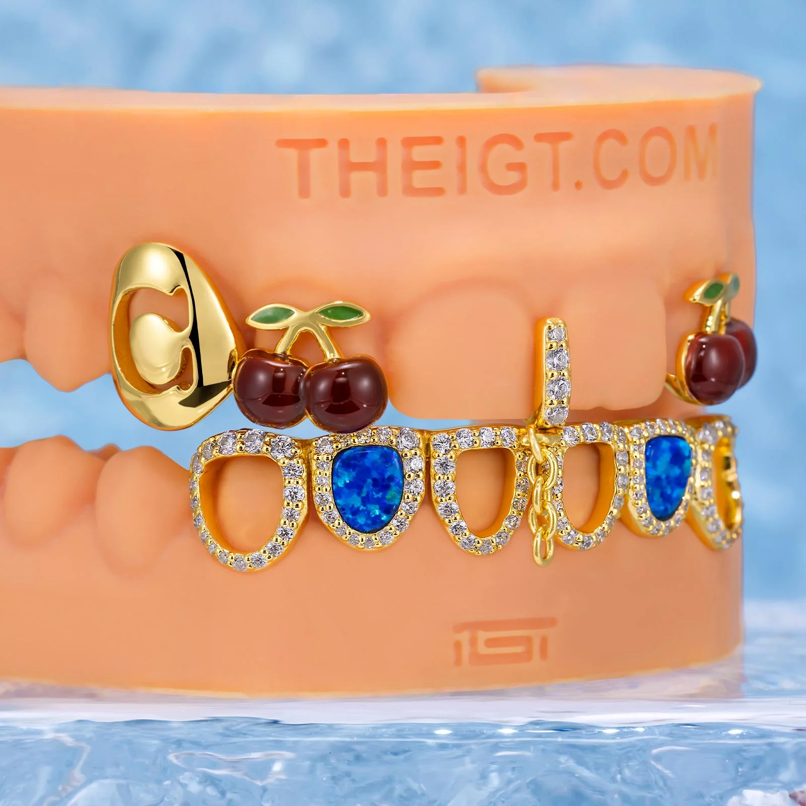 Blue Opal & Cherry Bloom Grillz - Image 5