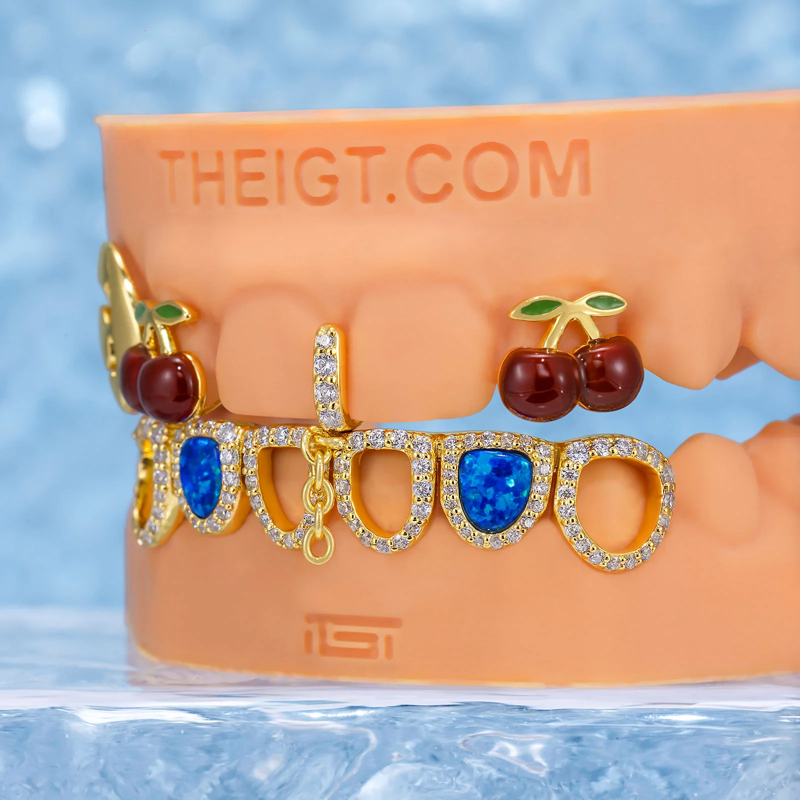 Blue Opal & Cherry Bloom Grillz - Image 6