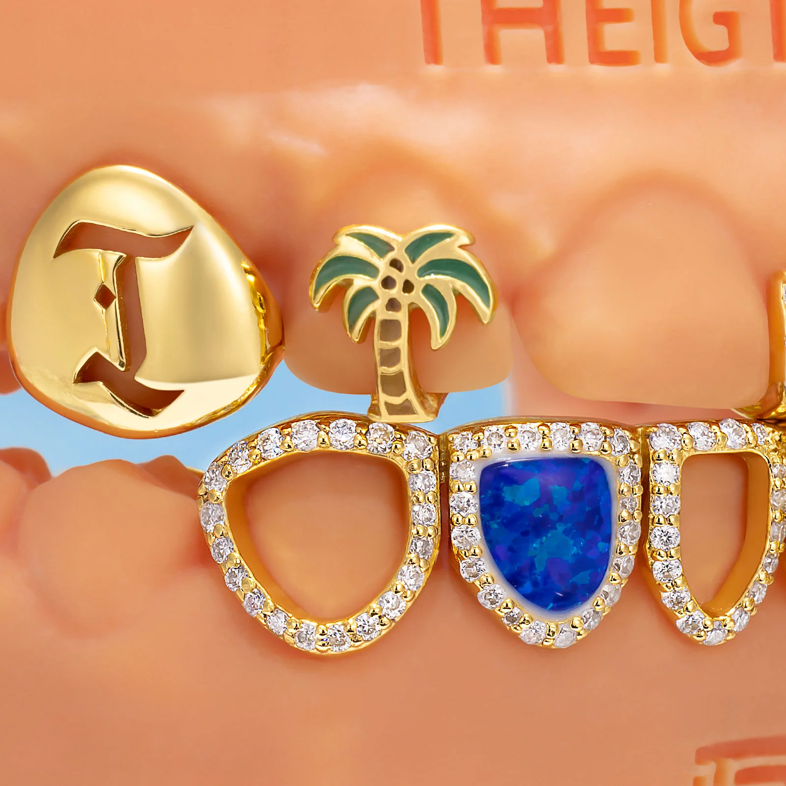 Blue Opal & Coconut Grillz - Image 2