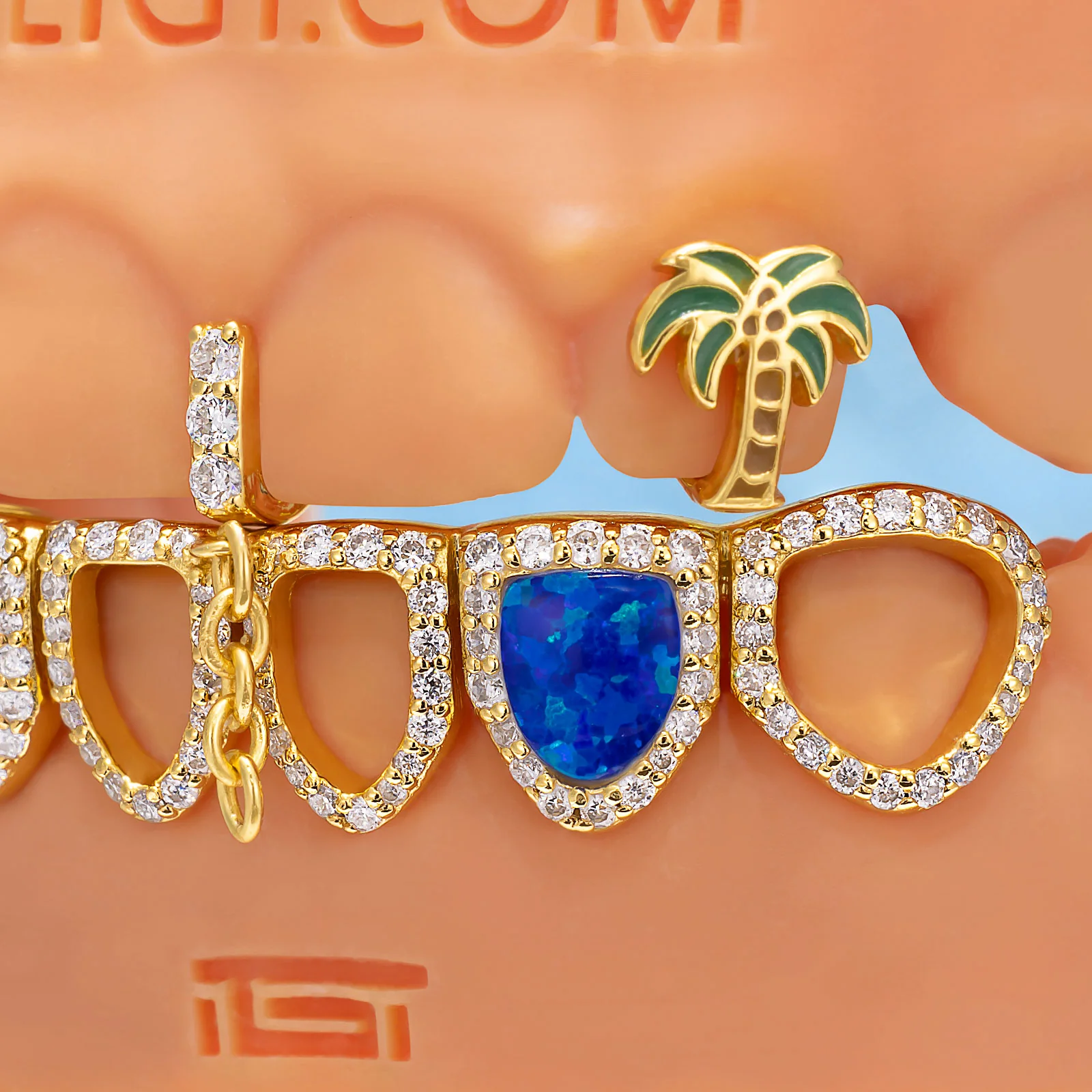 Blue Opal & Coconut Grillz - Image 3