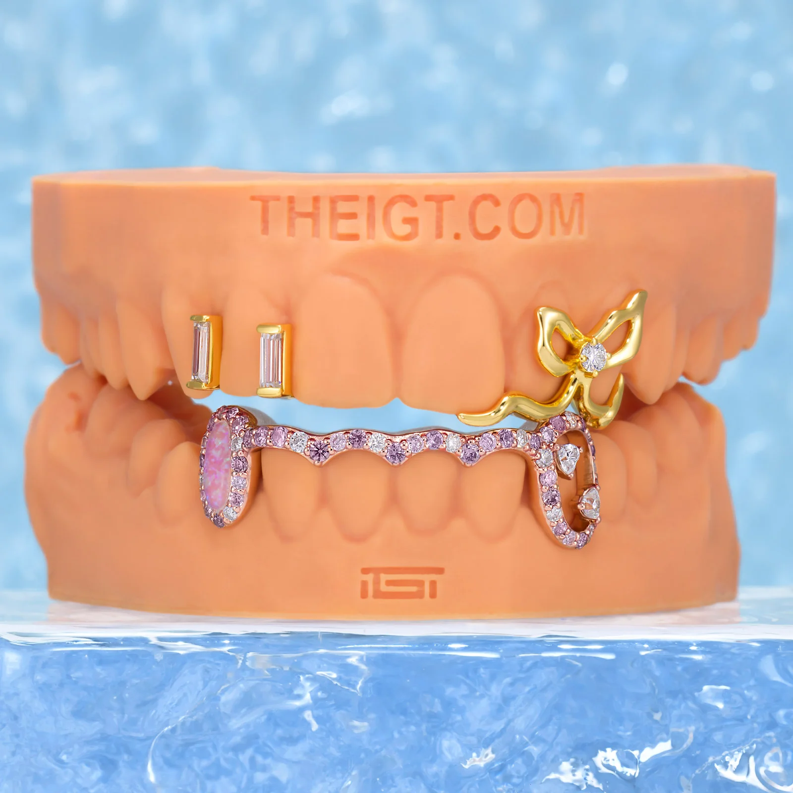 Bow Spacer & Pink Wave Bar Set