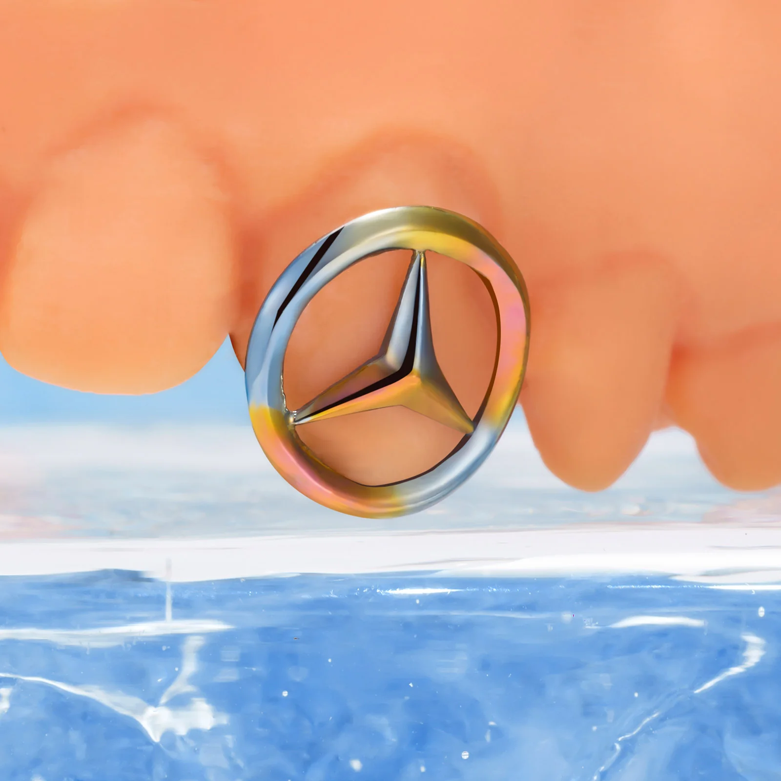Bz Log Heat-Tinted Titanium Grillz - Image 3