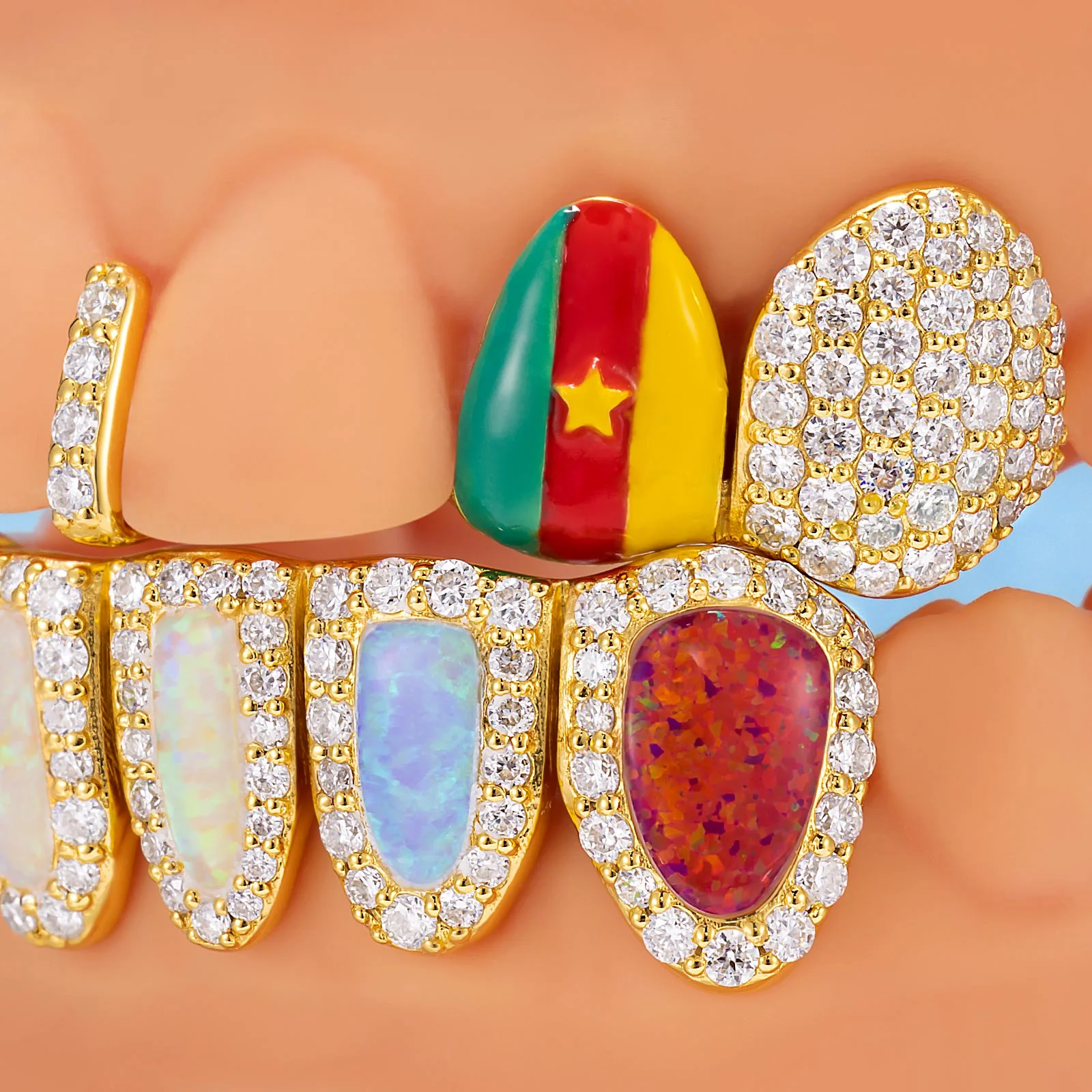 Cameroon Pride & Opal Grillz - Image 3